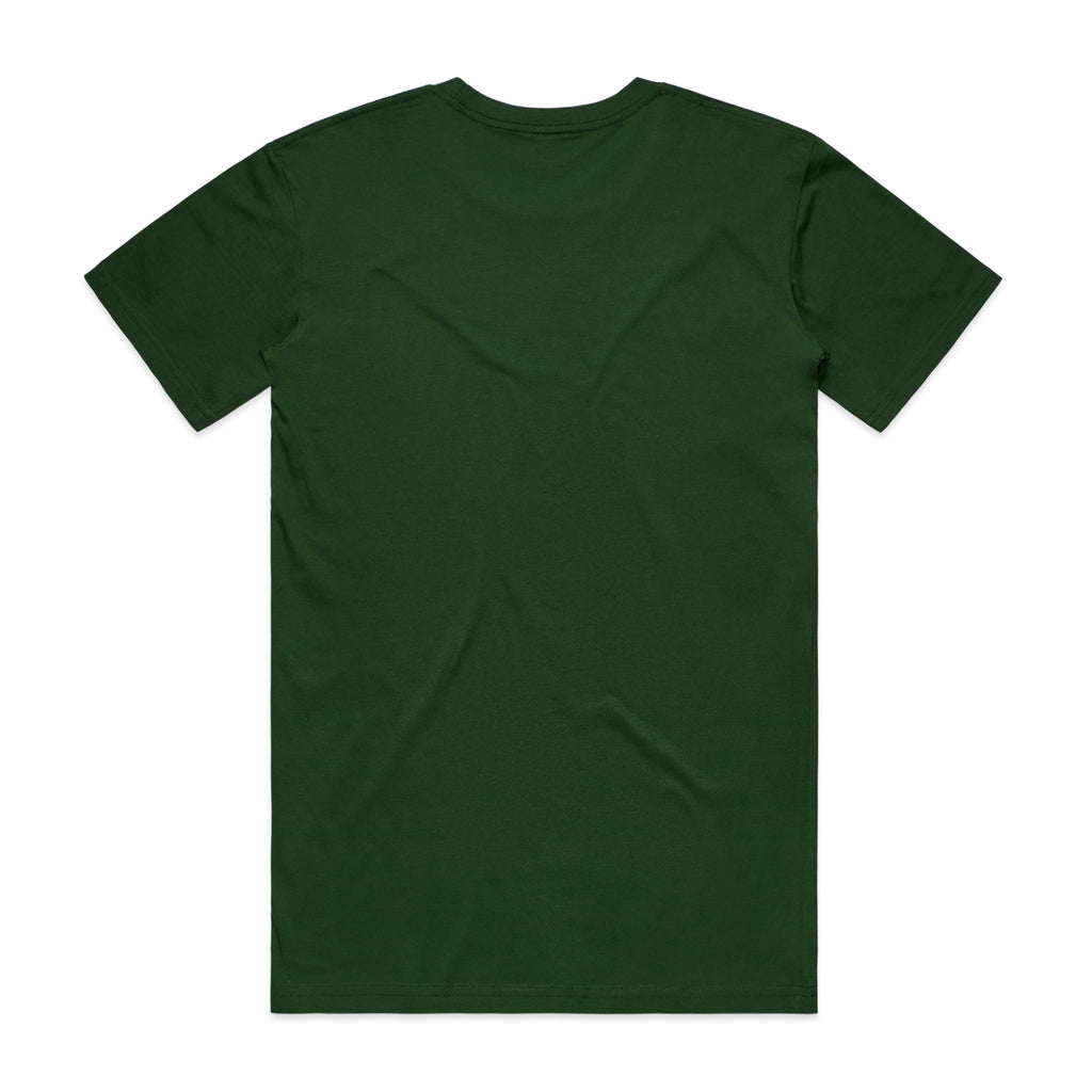 AS Colour Staple Tee 5001 - Forest Green Back - Custom Printed - Print Blanc