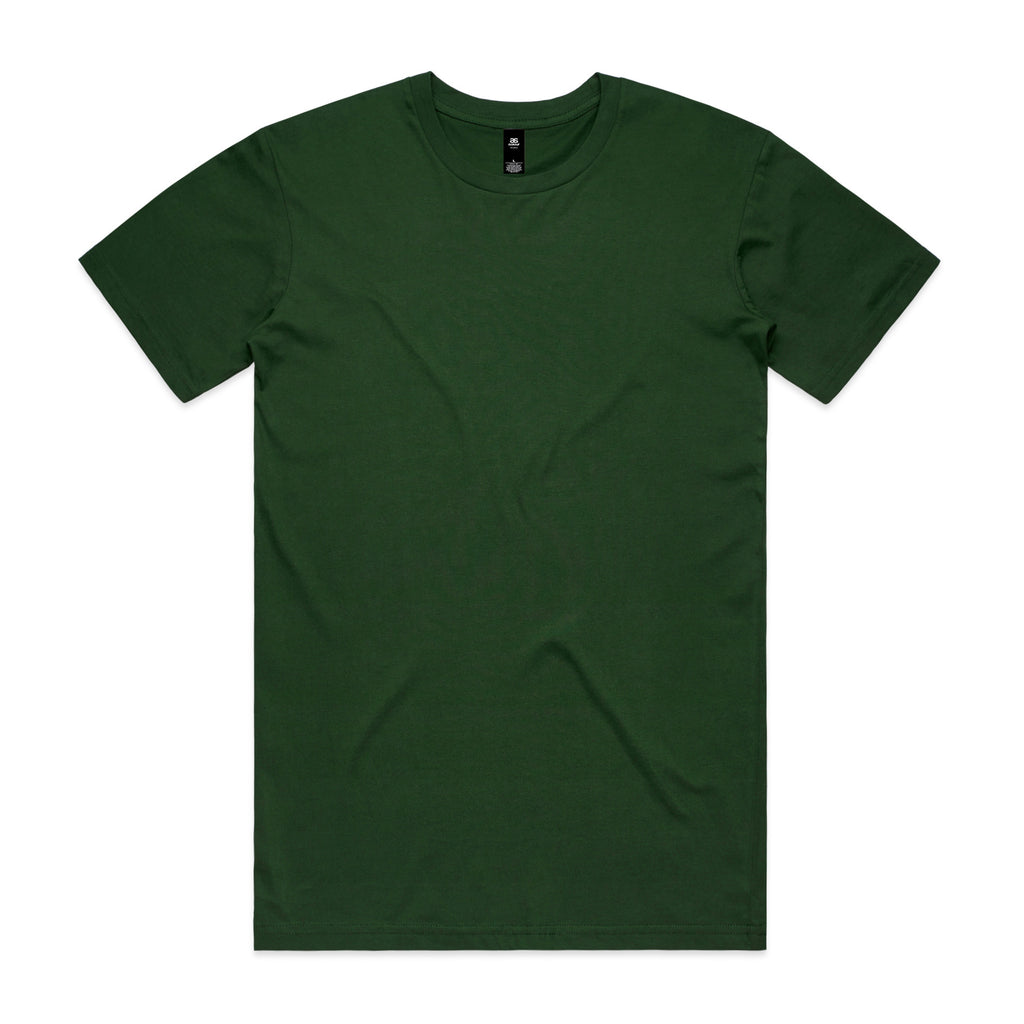 AS Colour Staple Tee 5001 - Forest Green Front - Custom Printed - Print Blanc