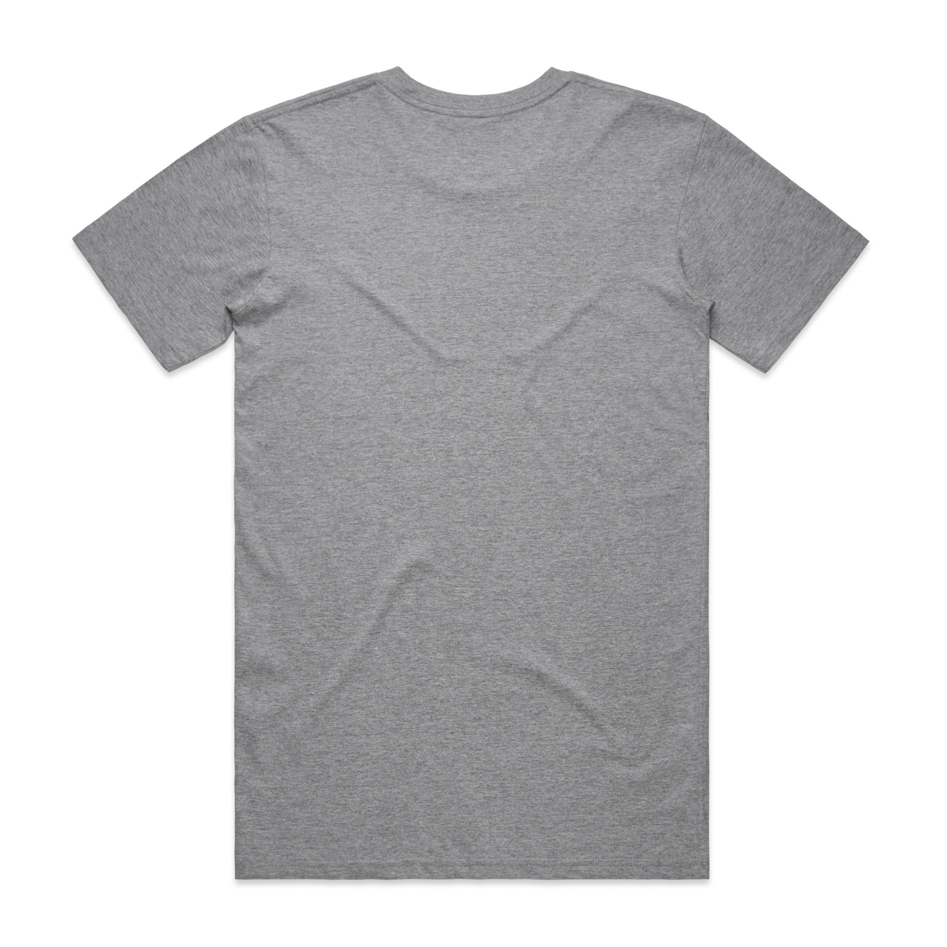 AS Colour Staple Tee 5001 - Grey Marle Back - Custom Printed - Print Blanc