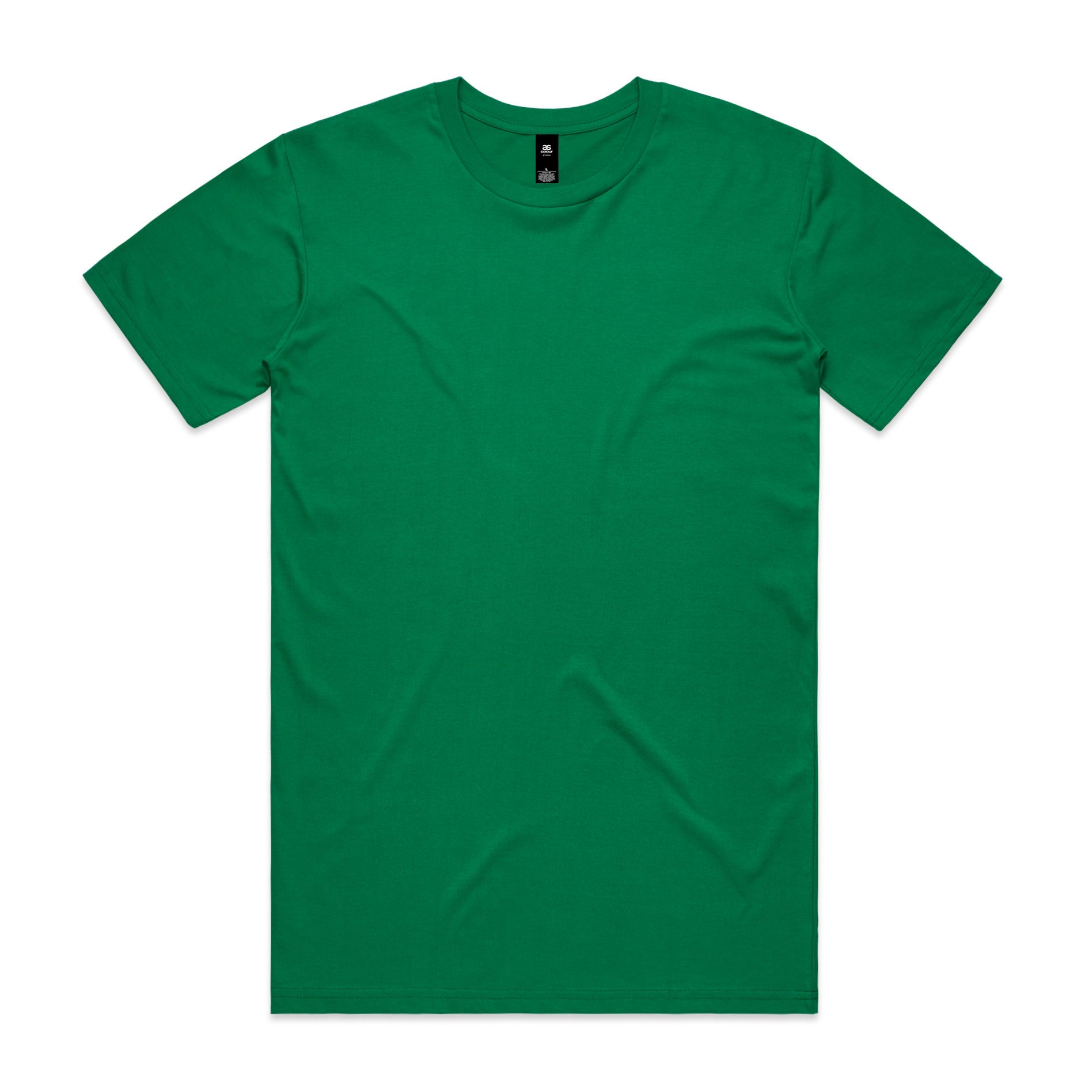 AS Colour Staple Tee 5001 - Kelly Green Front - Custom Printed - Print Blanc