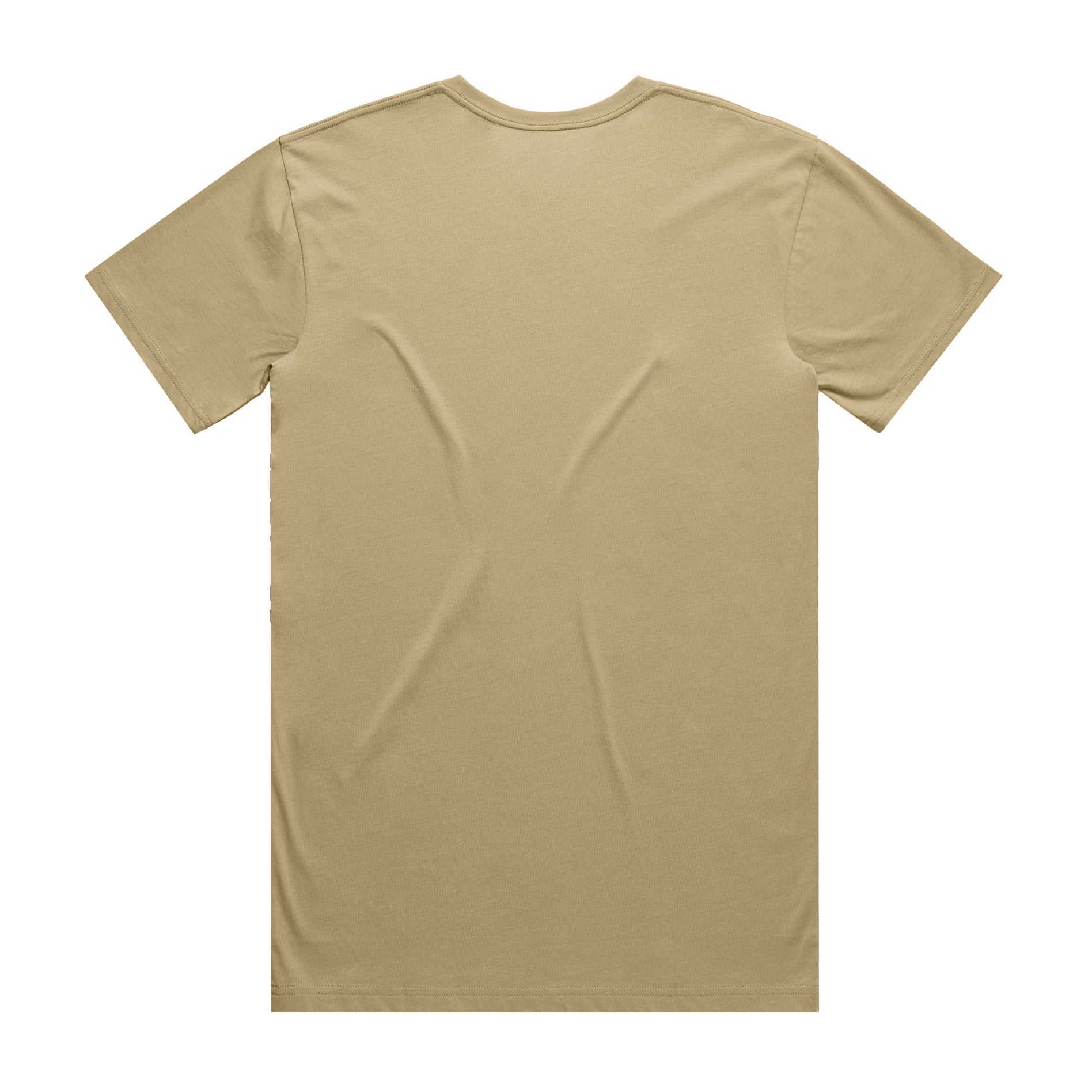 AS Colour Staple Tee 5001 - Khaki Back - Custom Printed - Print Blanc