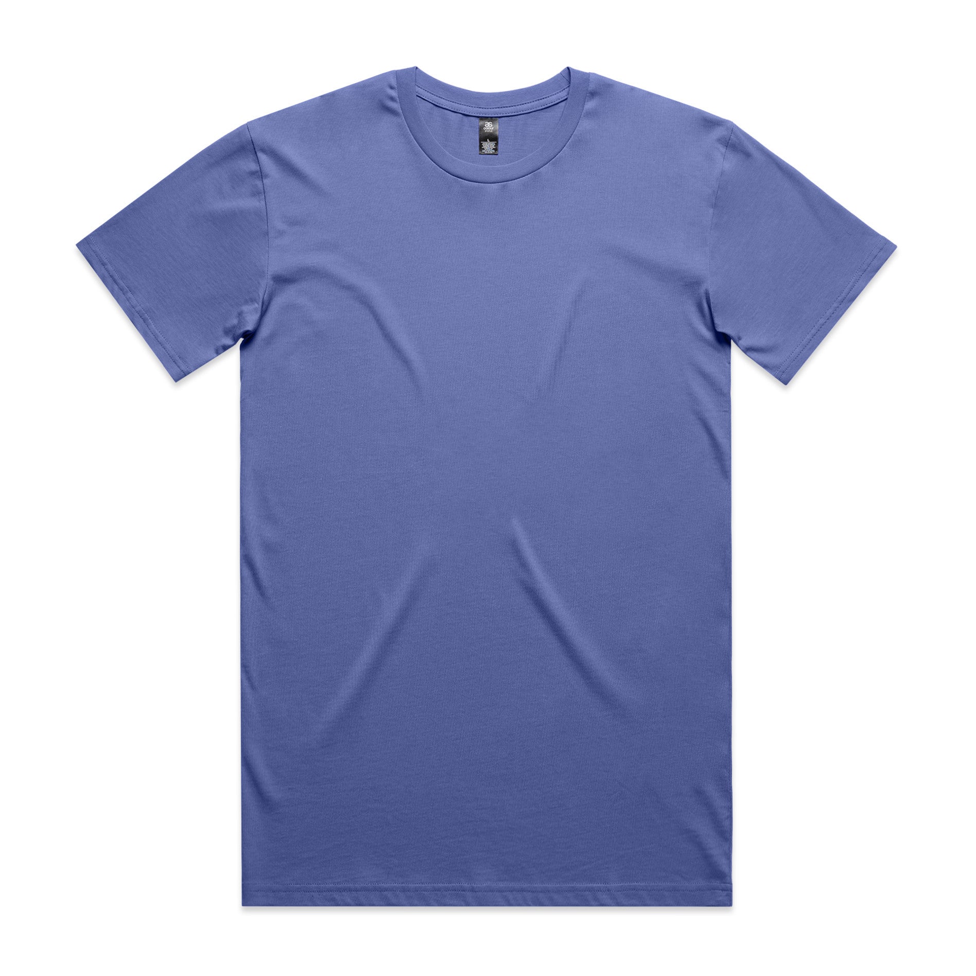 AS Colour Staple Tee 5001 - Lapis Front - Custom Printed - Print Blanc