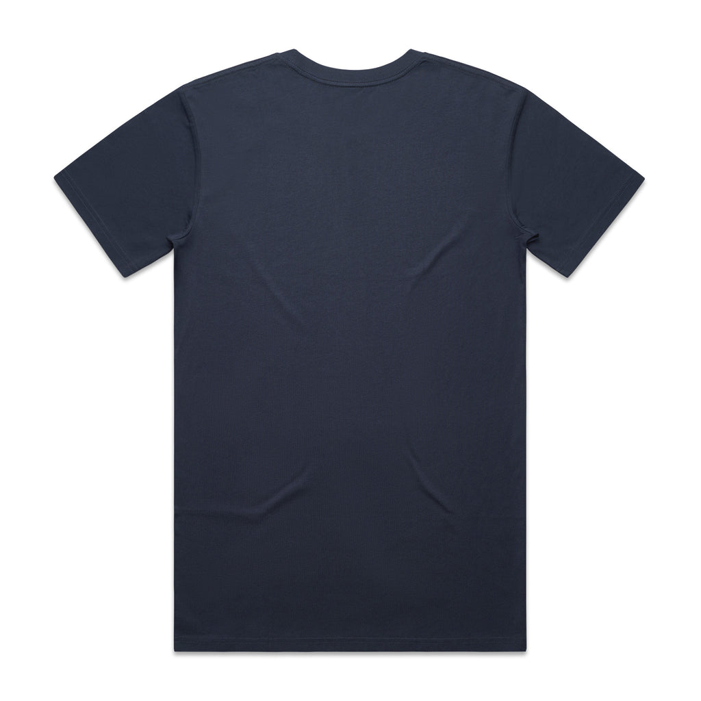 AS Colour Staple Tee 5001 - Midnight Blue Back - Custom Printed - Print Blanc