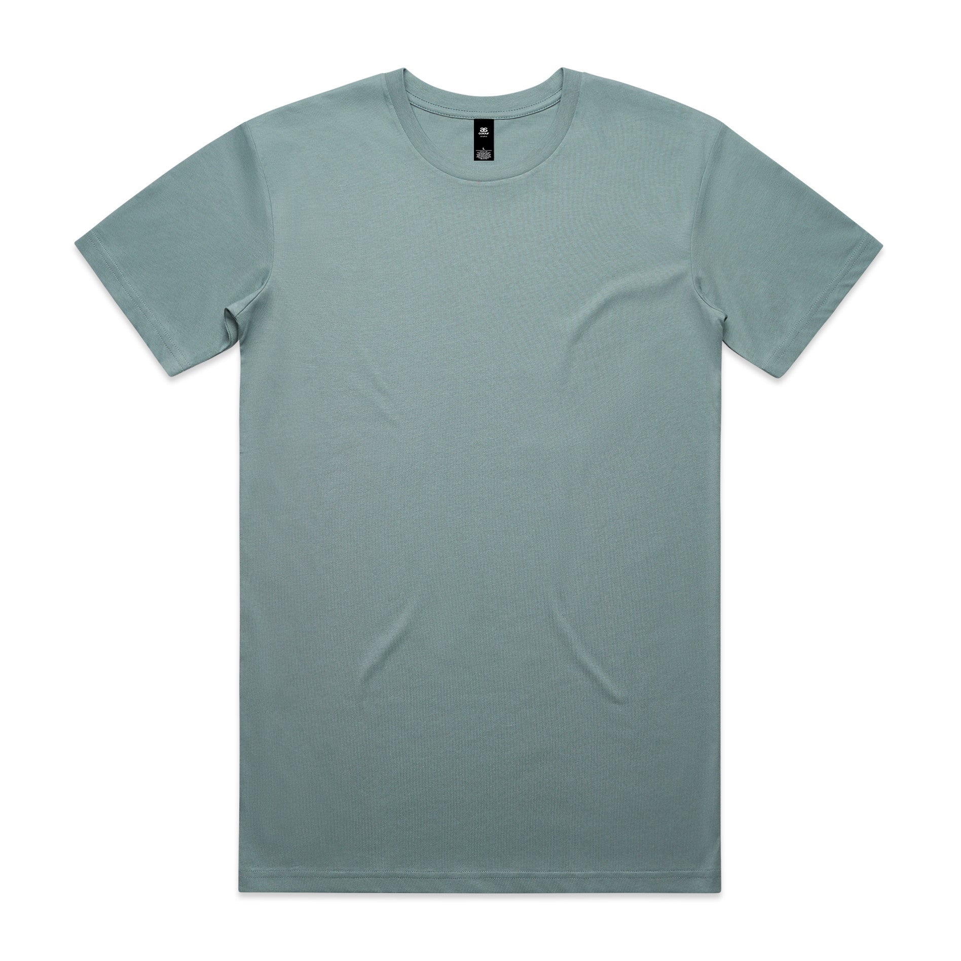 AS Colour Staple Tee 5001 - Mineral Front - Custom Printed - Print Blanc