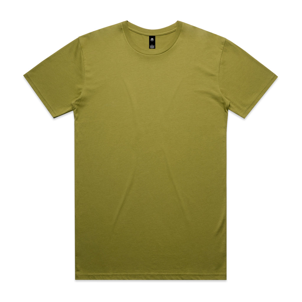 AS Colour Staple Tee 5001 - Moss Front - Custom Printed - Print Blanc