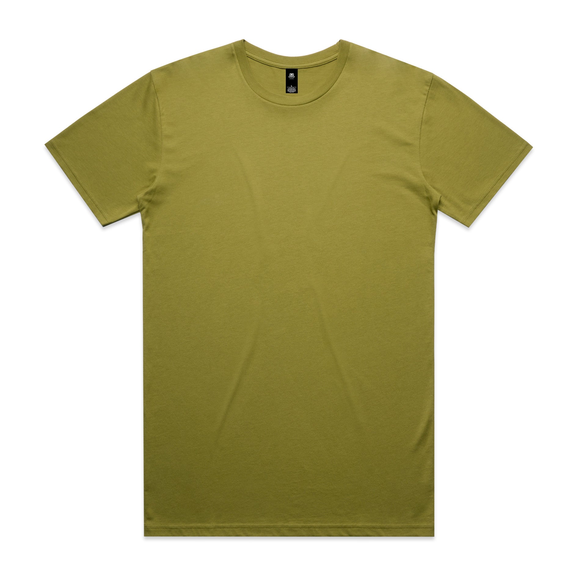 AS Colour Staple Tee 5001 - Moss Front - Custom Printed - Print Blanc