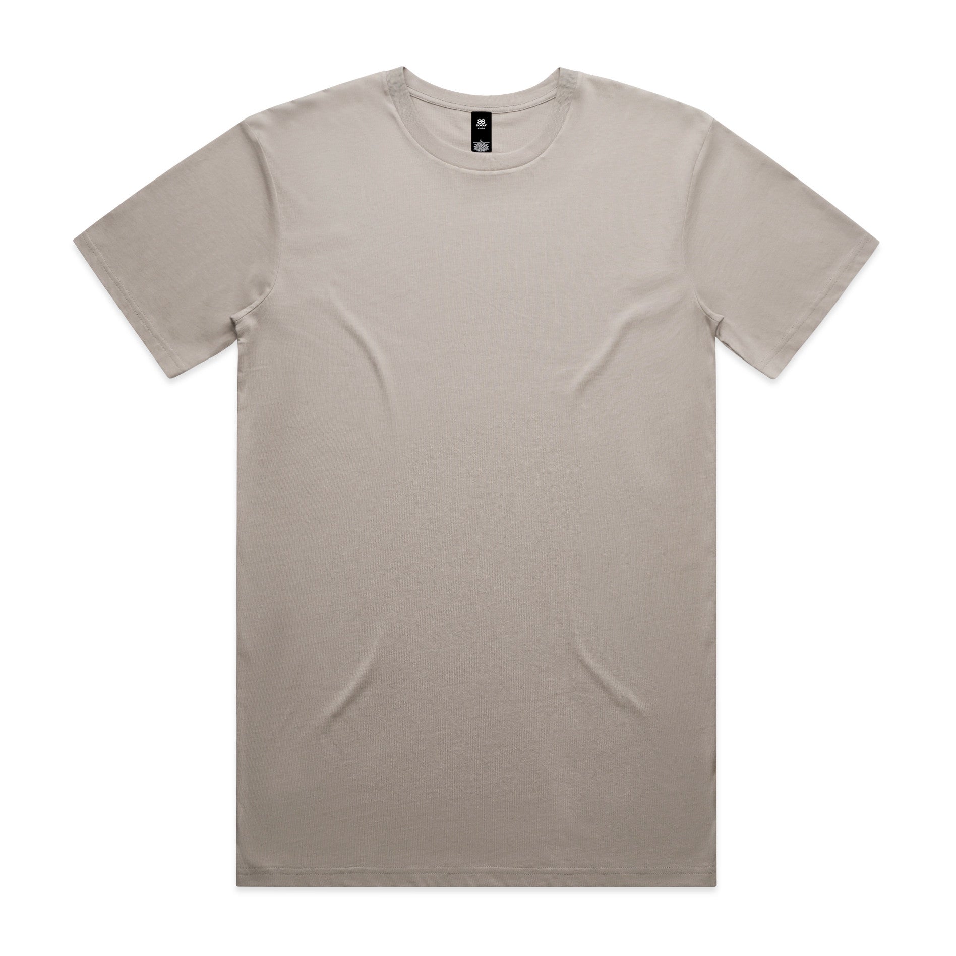 AS Colour Staple Tee 5001 - Mushroom Front - Custom Printed - Print Blanc