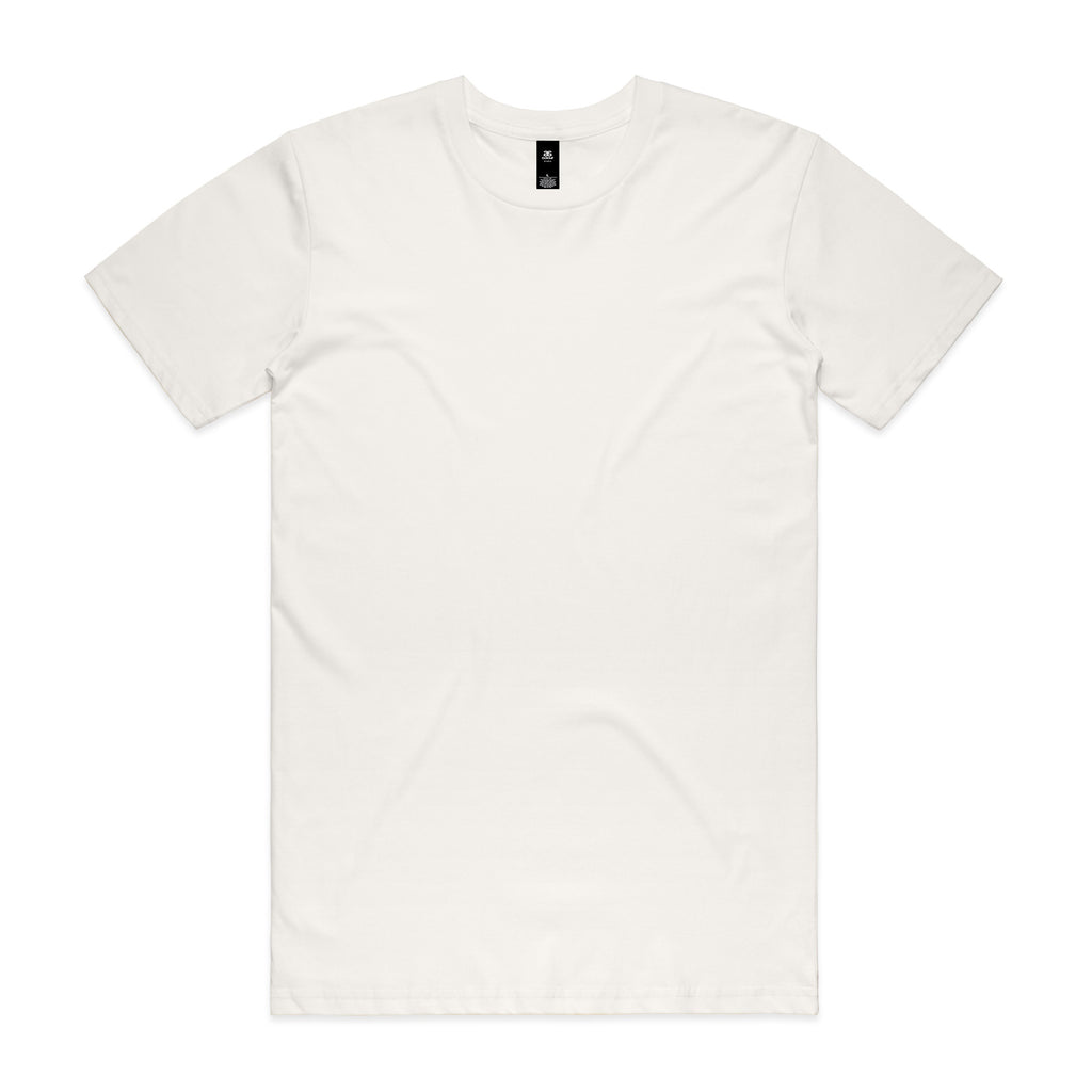 AS Colour Staple Tee 5001 - Natural Front - Custom Printed - Print Blanc
