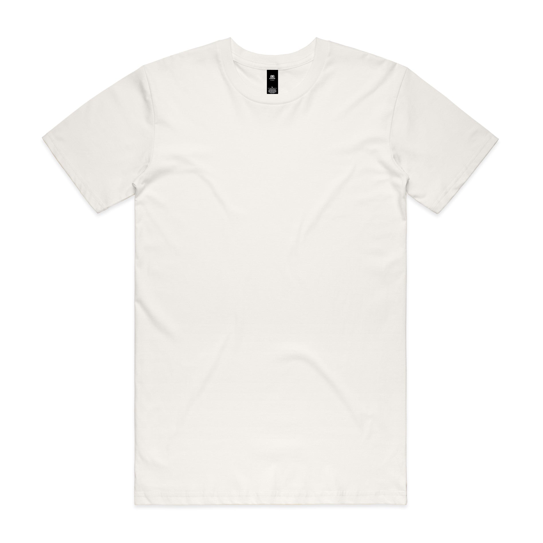 AS Colour Staple Tee 5001 - Natural Front - Custom Printed - Print Blanc