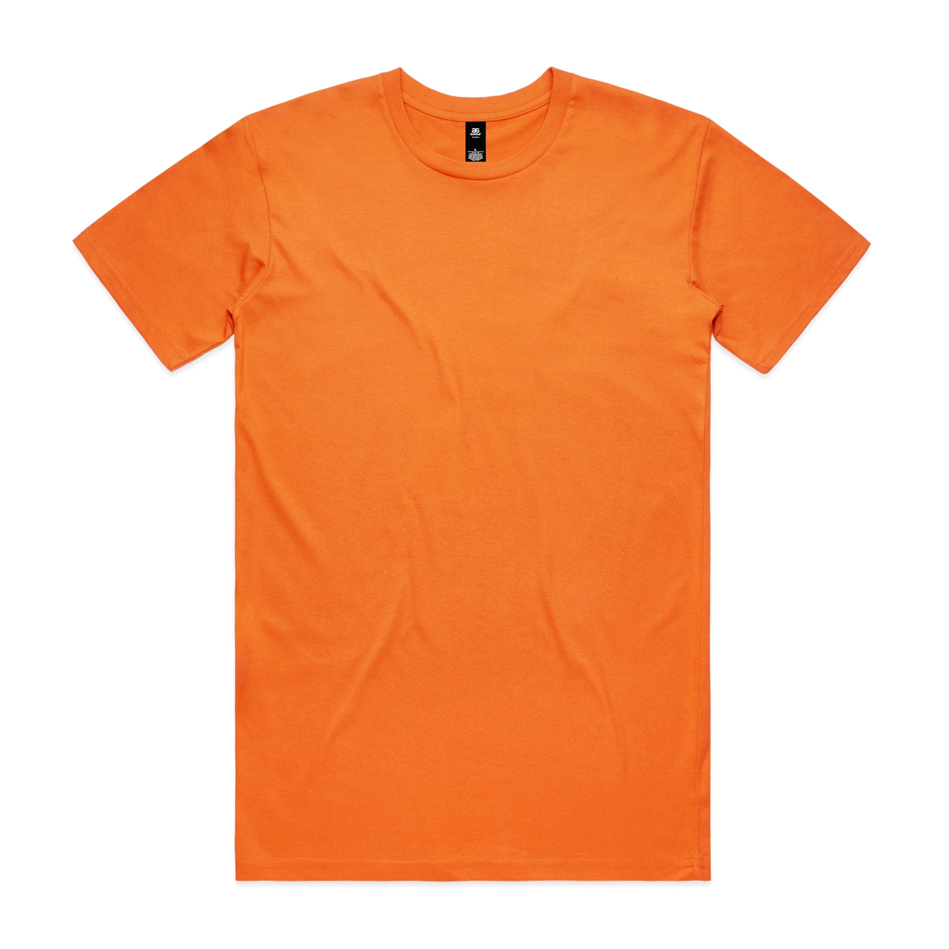 AS Colour Staple Tee 5001 - Orange Front - Custom Printed - Print Blanc