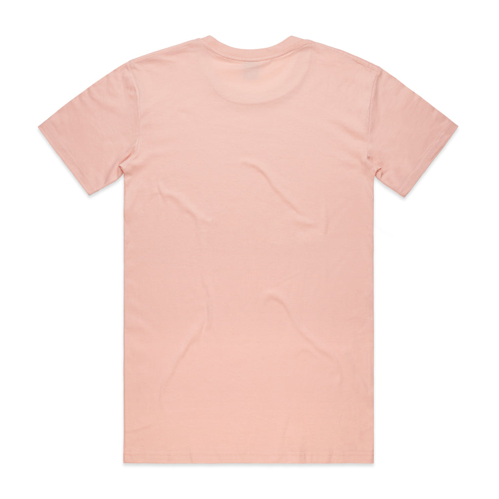 AS Colour Staple Tee 5001 - Pale Pink Back - Custom Printed - Print Blanc