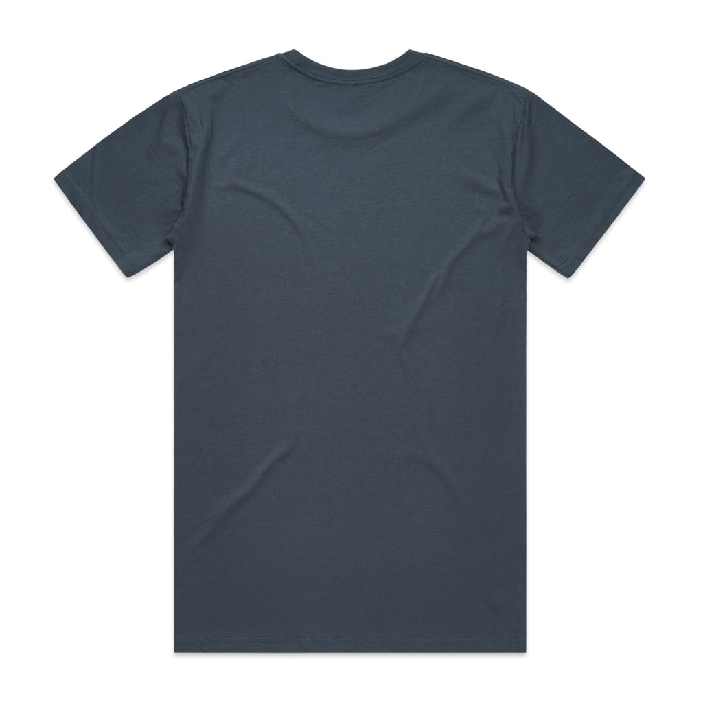 AS Colour Staple Tee 5001 - Petrol Blue Back - Custom Printed - Print Blanc
