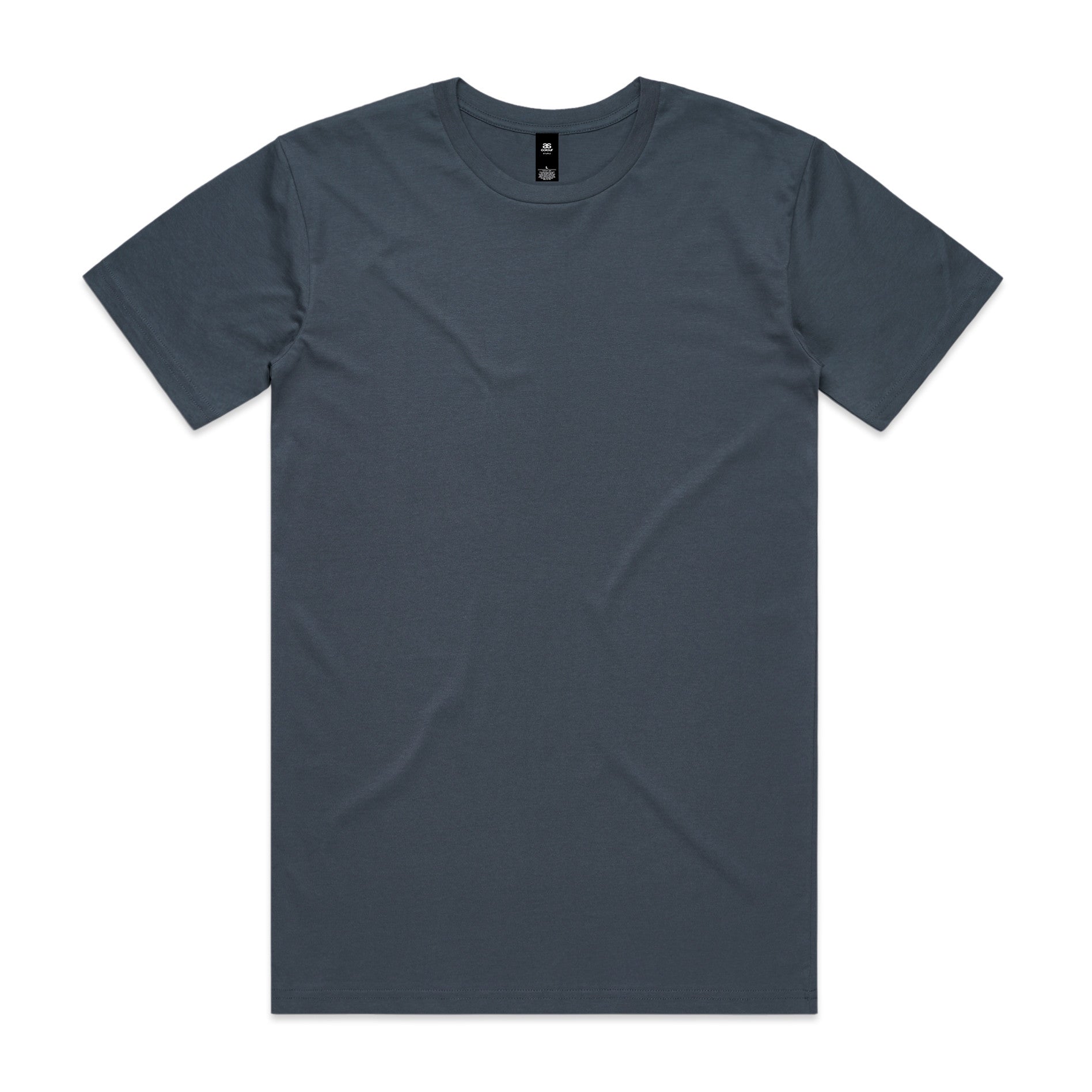 AS Colour Staple Tee 5001 - Petrol Blue Front - Custom Printed - Print Blanc