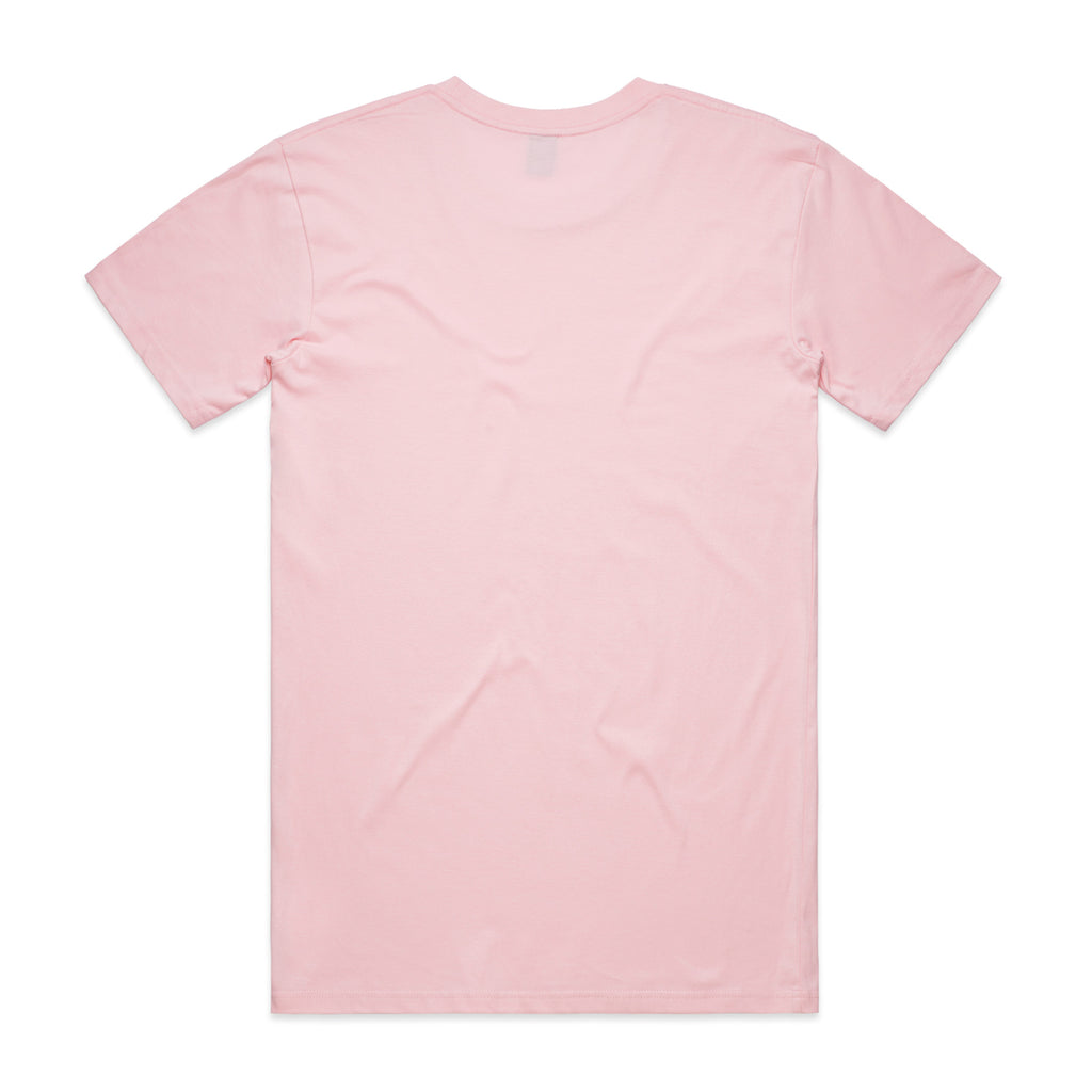 AS Colour Staple Tee 5001 - Pink Back - Custom Printed - Print Blanc