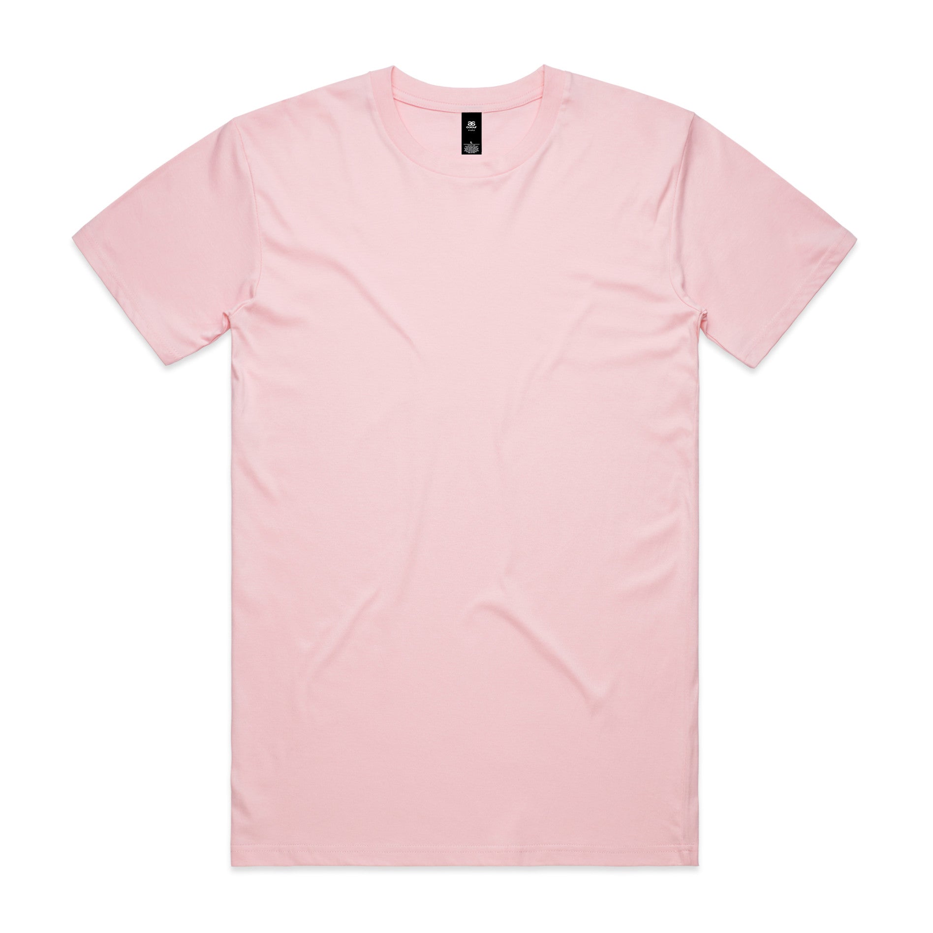 AS Colour Staple Tee 5001 - Pink Front - Custom Printed - Print Blanc