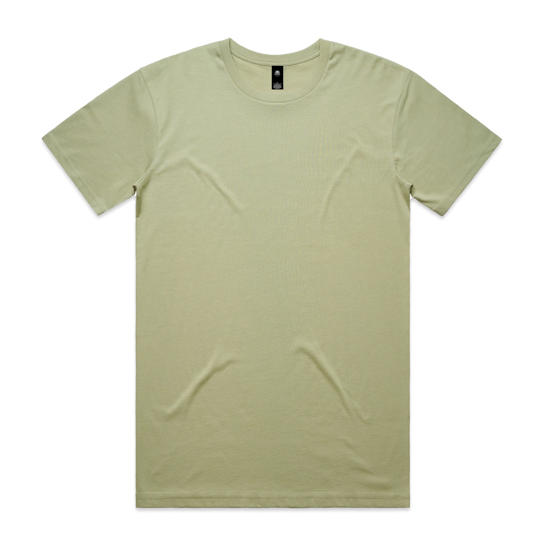 AS Colour Staple Tee 5001 - Pistachio Front - Custom Printed - Print Blanc