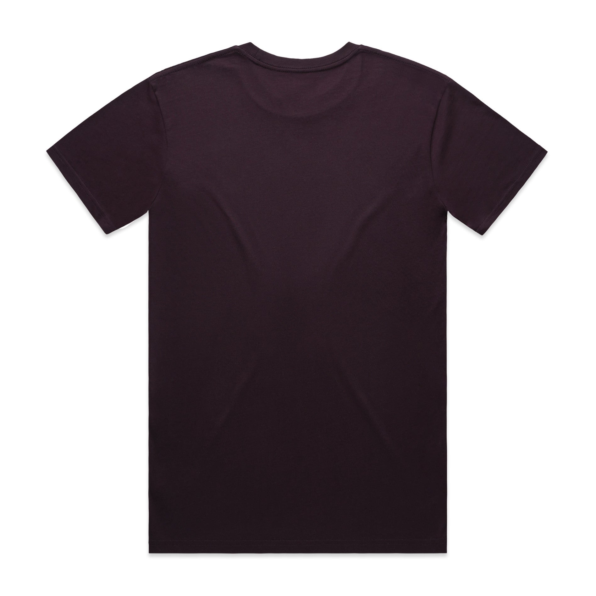 AS Colour Staple Tee 5001 - Plum Back - Custom Printed - Print Blanc