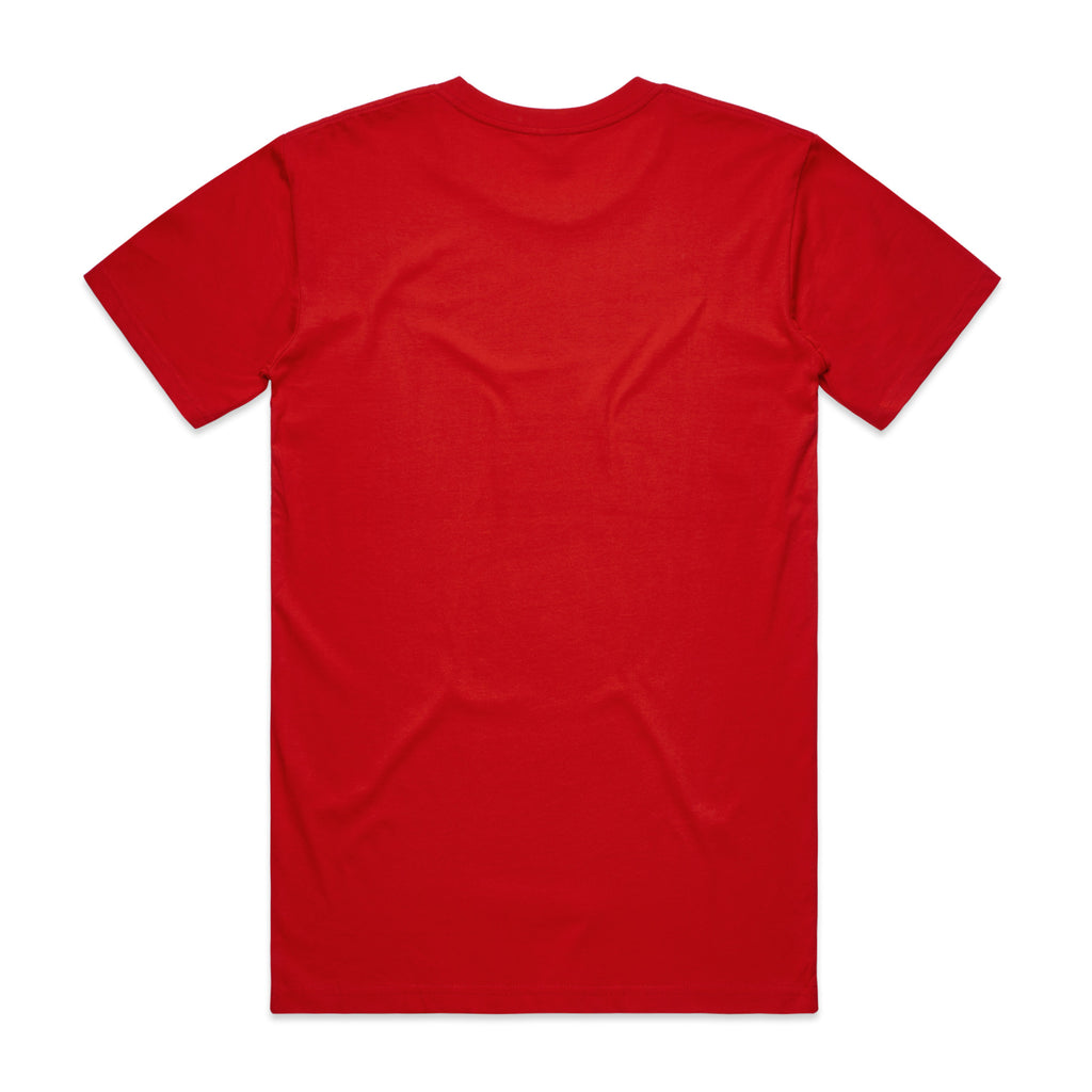 AS Colour Staple Tee 5001 - Red Back - Custom Printed - Print Blanc