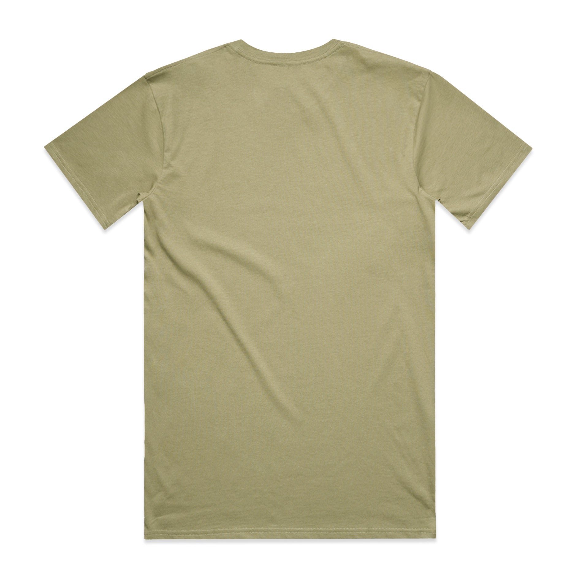 AS Colour Staple Tee 5001 - Safari Back - Custom Printed - Print Blanc