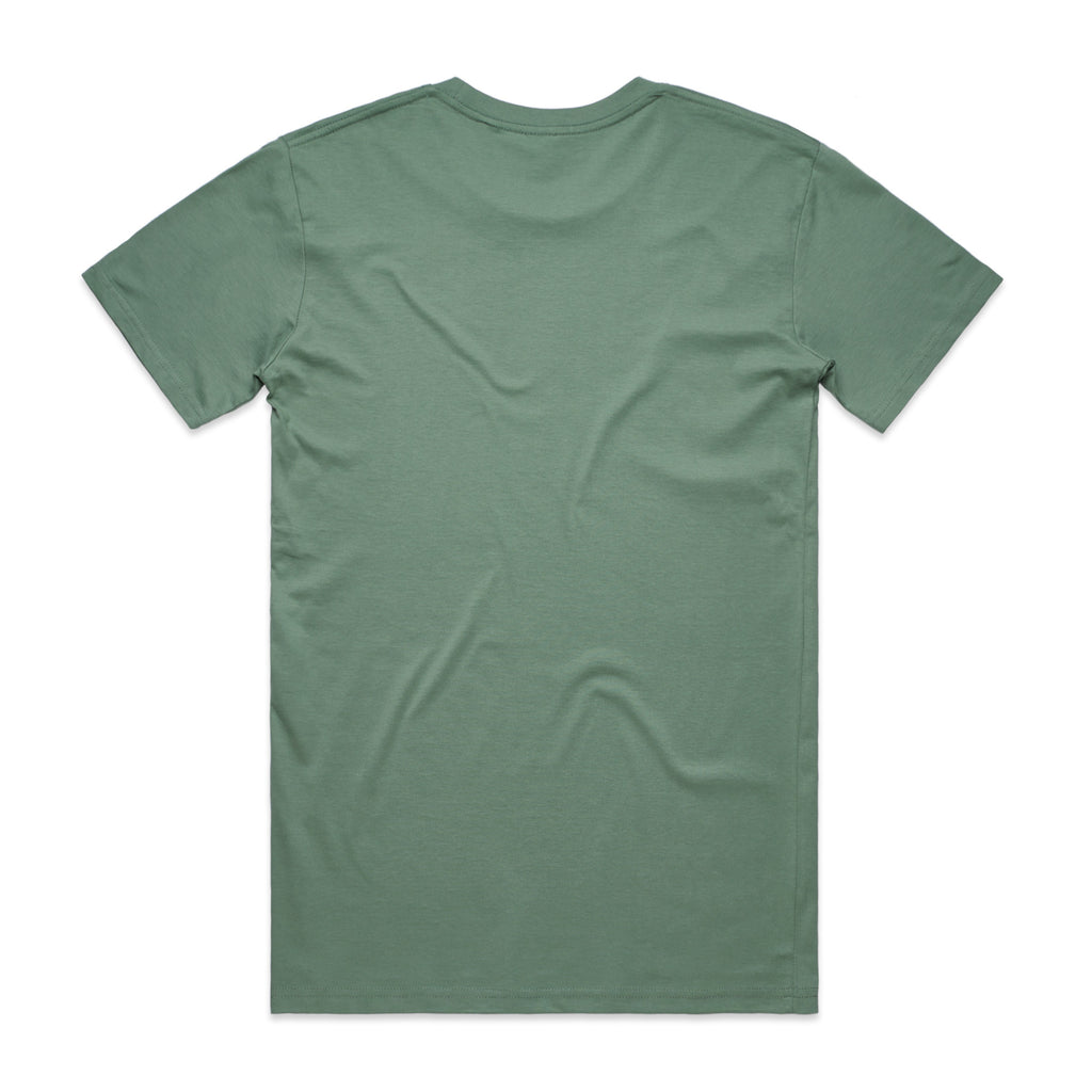 AS Colour Staple Tee 5001 - Sage Back - Custom Printed - Print Blanc