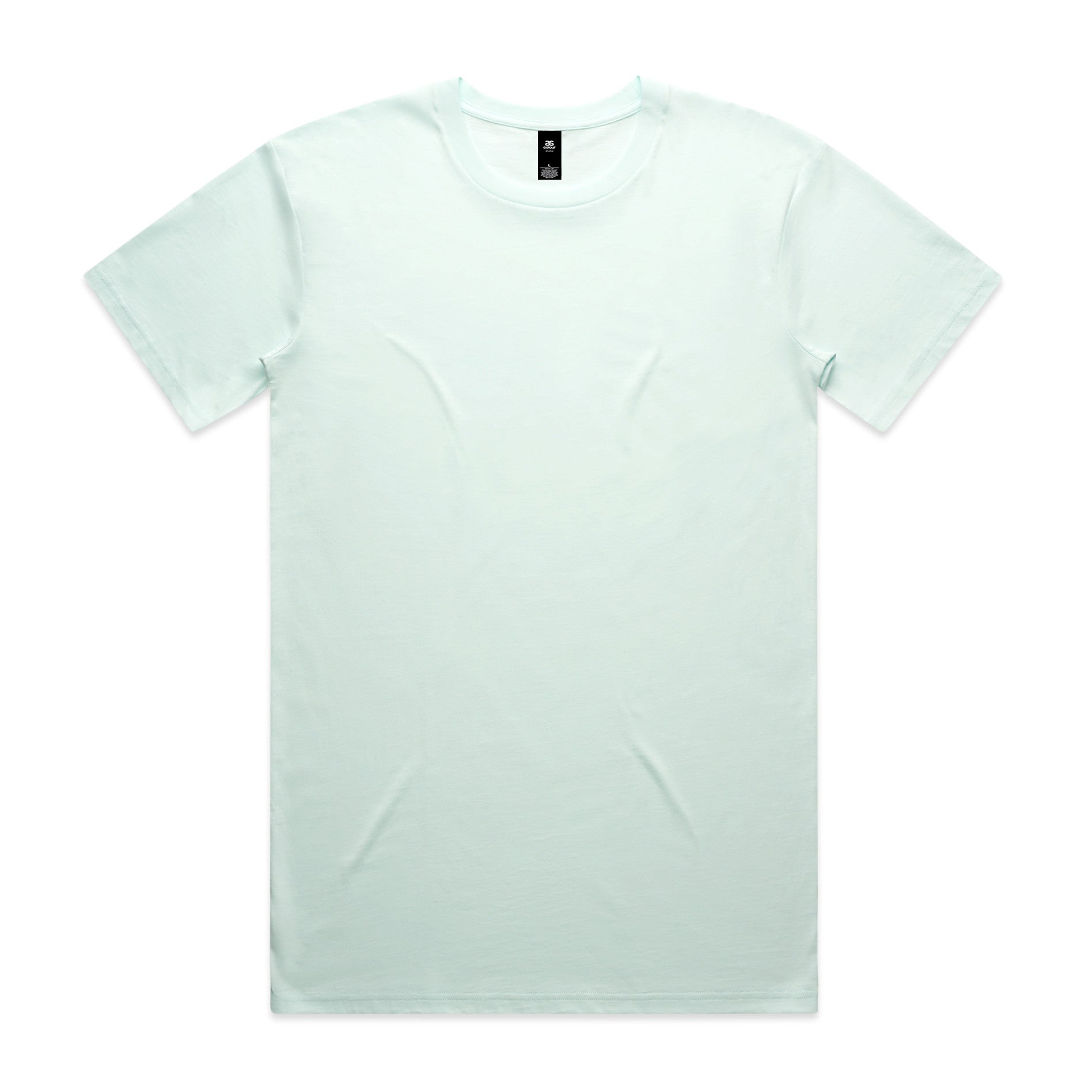 AS Colour Staple Tee 5001 - Seafoam Front - Custom Printed - Print Blanc