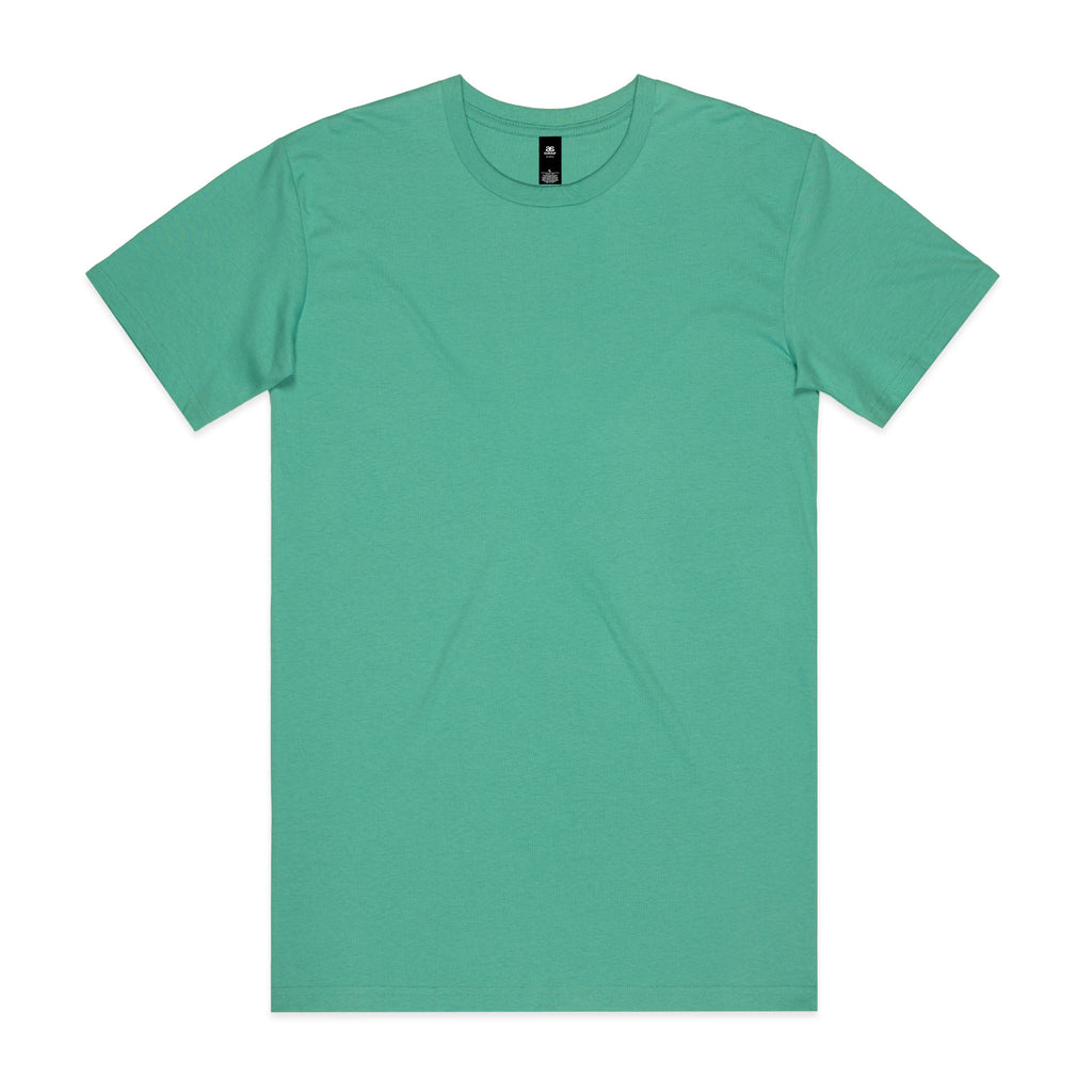 AS Colour Staple Tee 5001 - Topaz Front - Custom Printed - Print Blanc