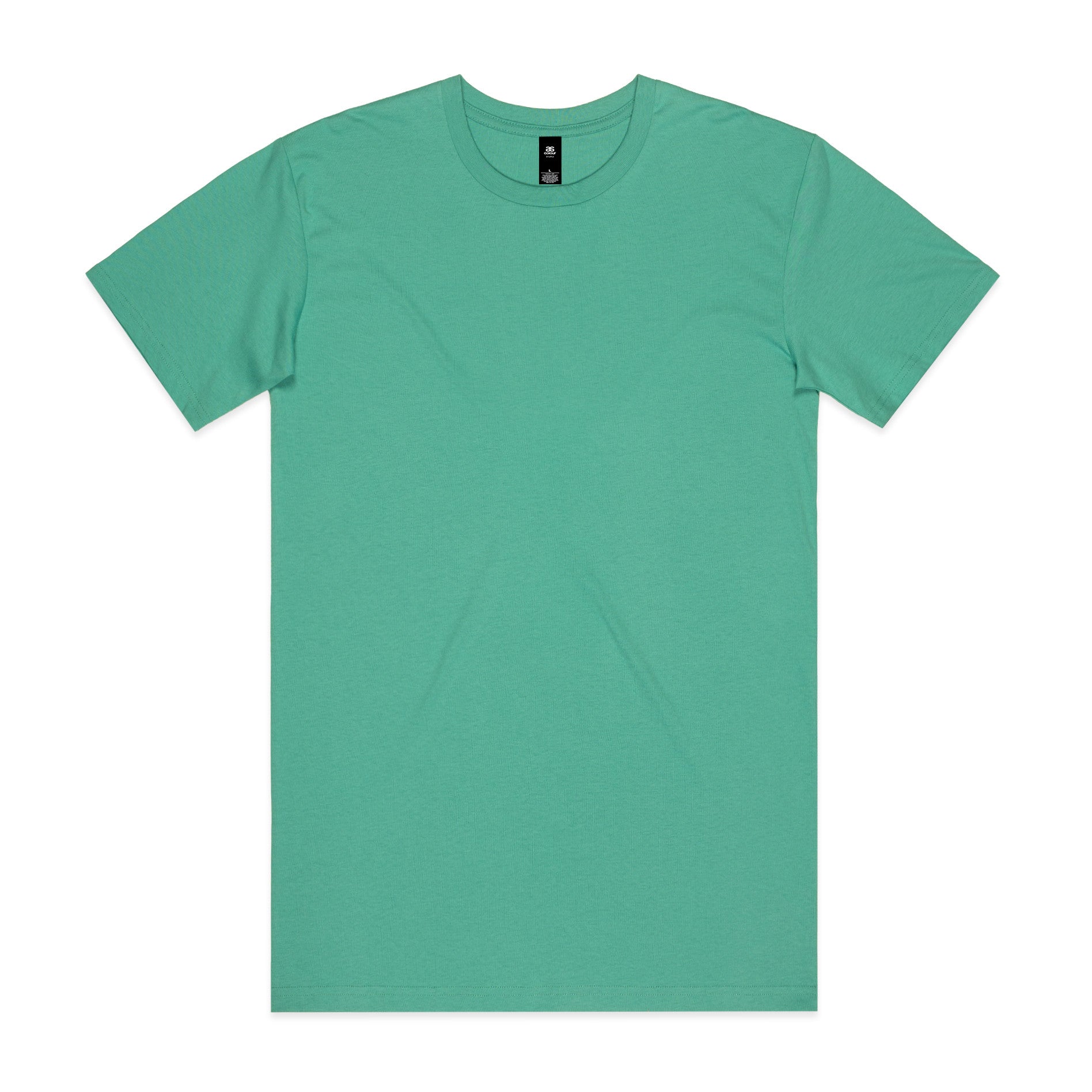 AS Colour Staple Tee 5001 - Topaz Front - Custom Printed - Print Blanc