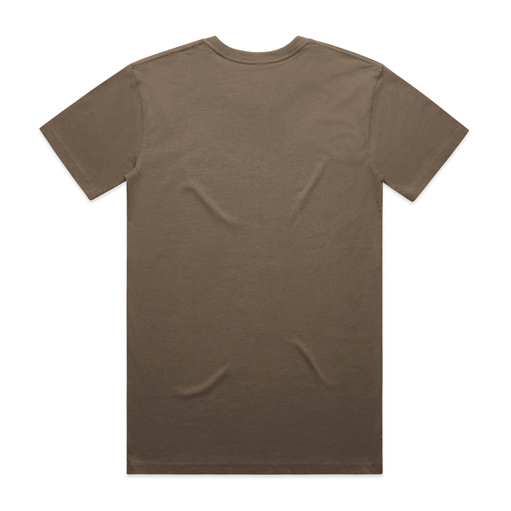 AS Colour Staple Tee 5001 - Walnut Back - Custom Printed - Print Blanc