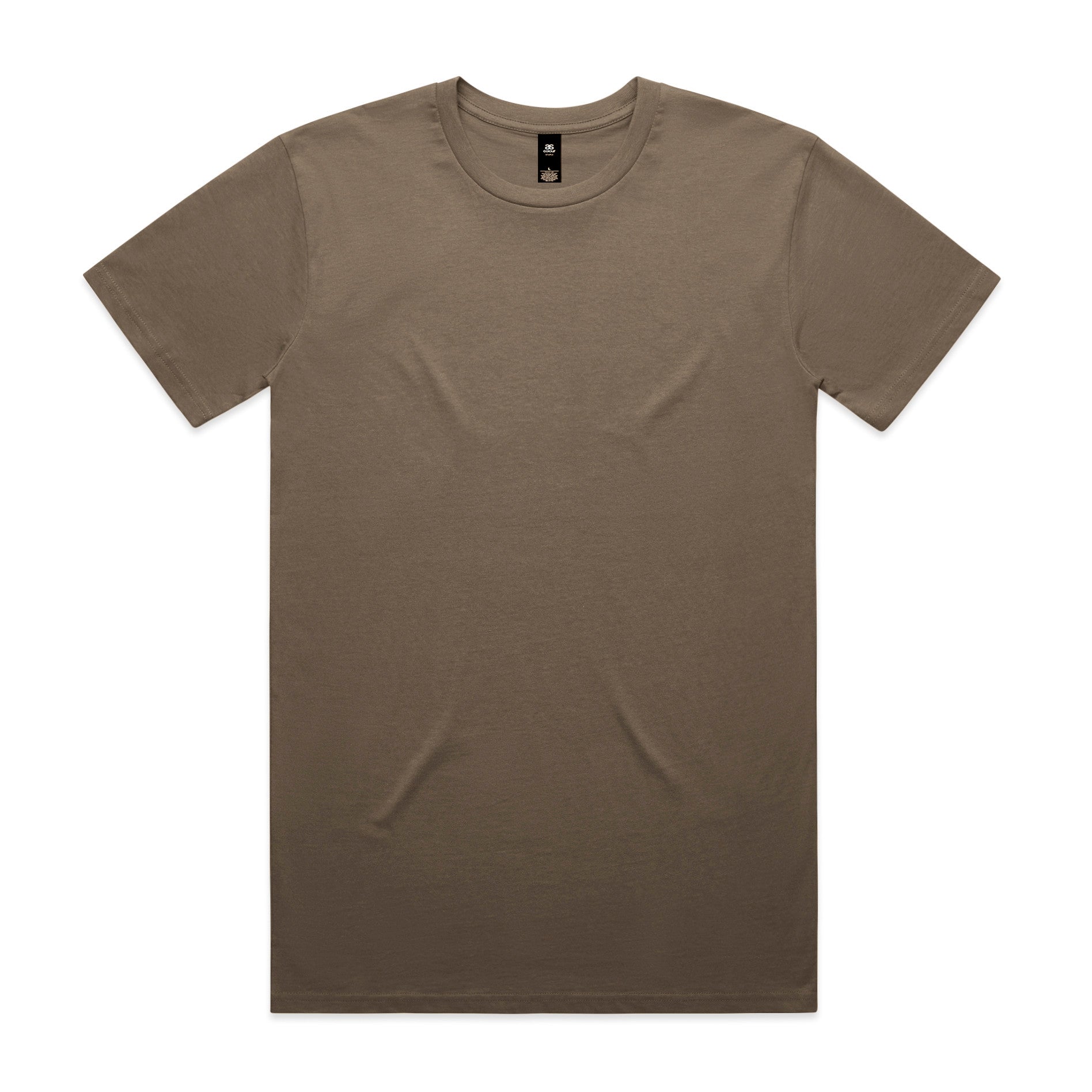 AS Colour Staple Tee 5001 - Walnut Front - Custom Printed - Print Blanc