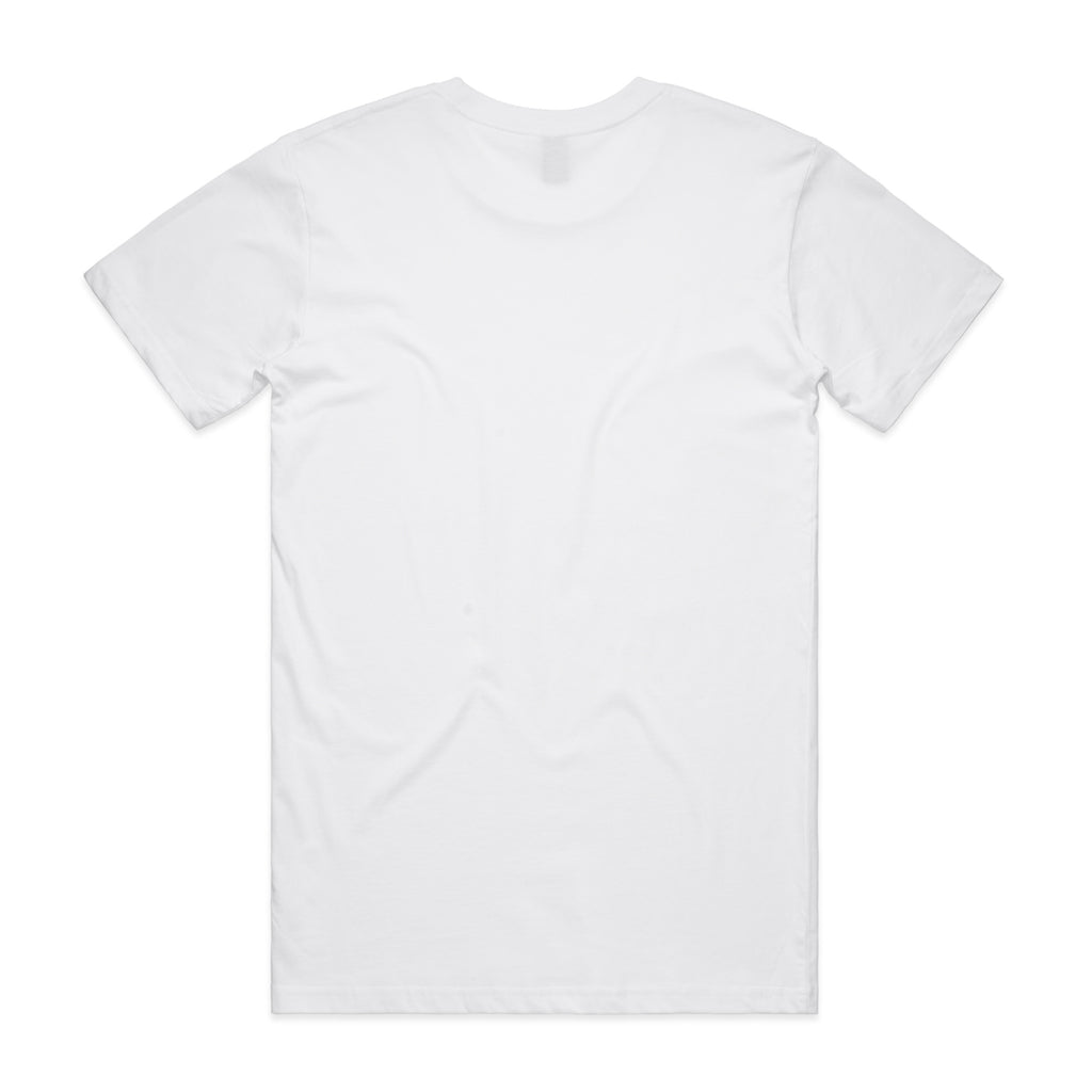 AS Colour Staple Tee 5001 - White Back - Custom Printed - Print Blanc