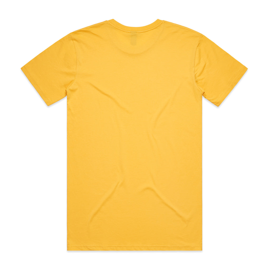 AS Colour Staple Tee 5001 - Yellow Back - Custom Printed - Print Blanc