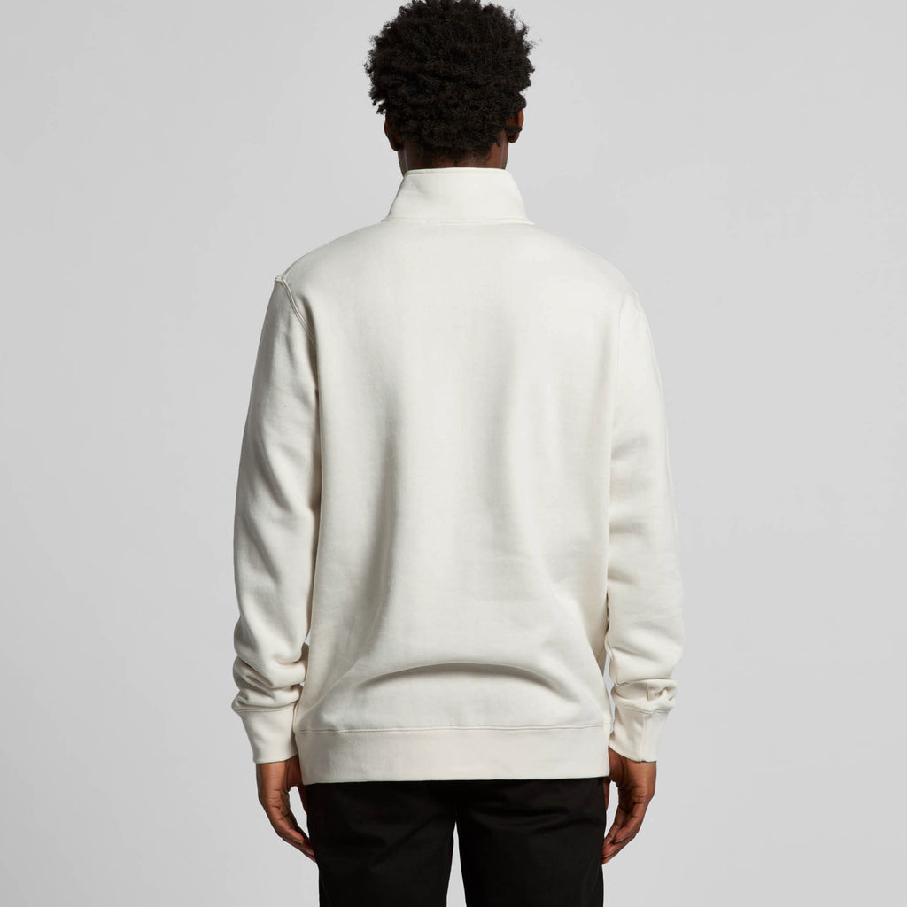AS Colour Stencil Half Zip Crew 5125 - 5125 Half Zip Crew Back - Custom Printed - Print Blanc