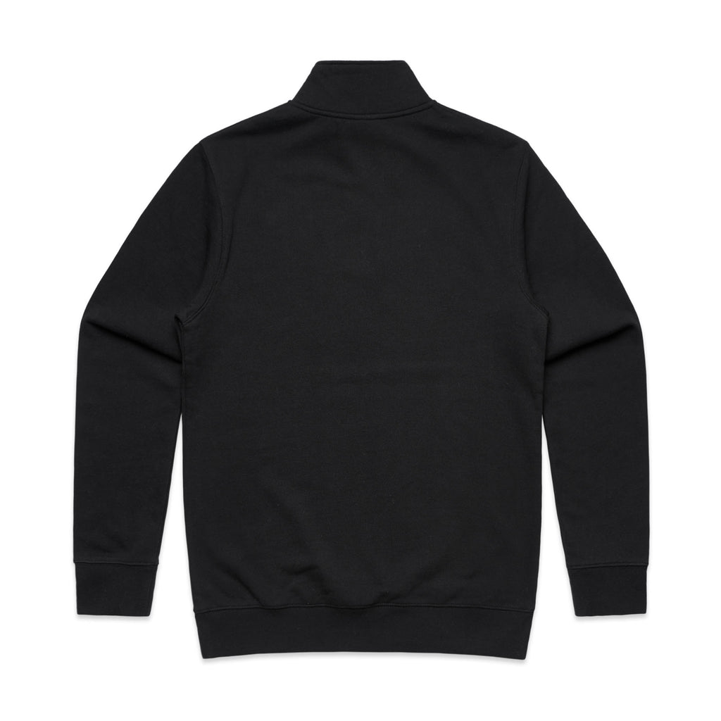 AS Colour Stencil Half Zip Crew 5125 - 5125 Half Zip Crew Black Back - Custom Printed - Print Blanc