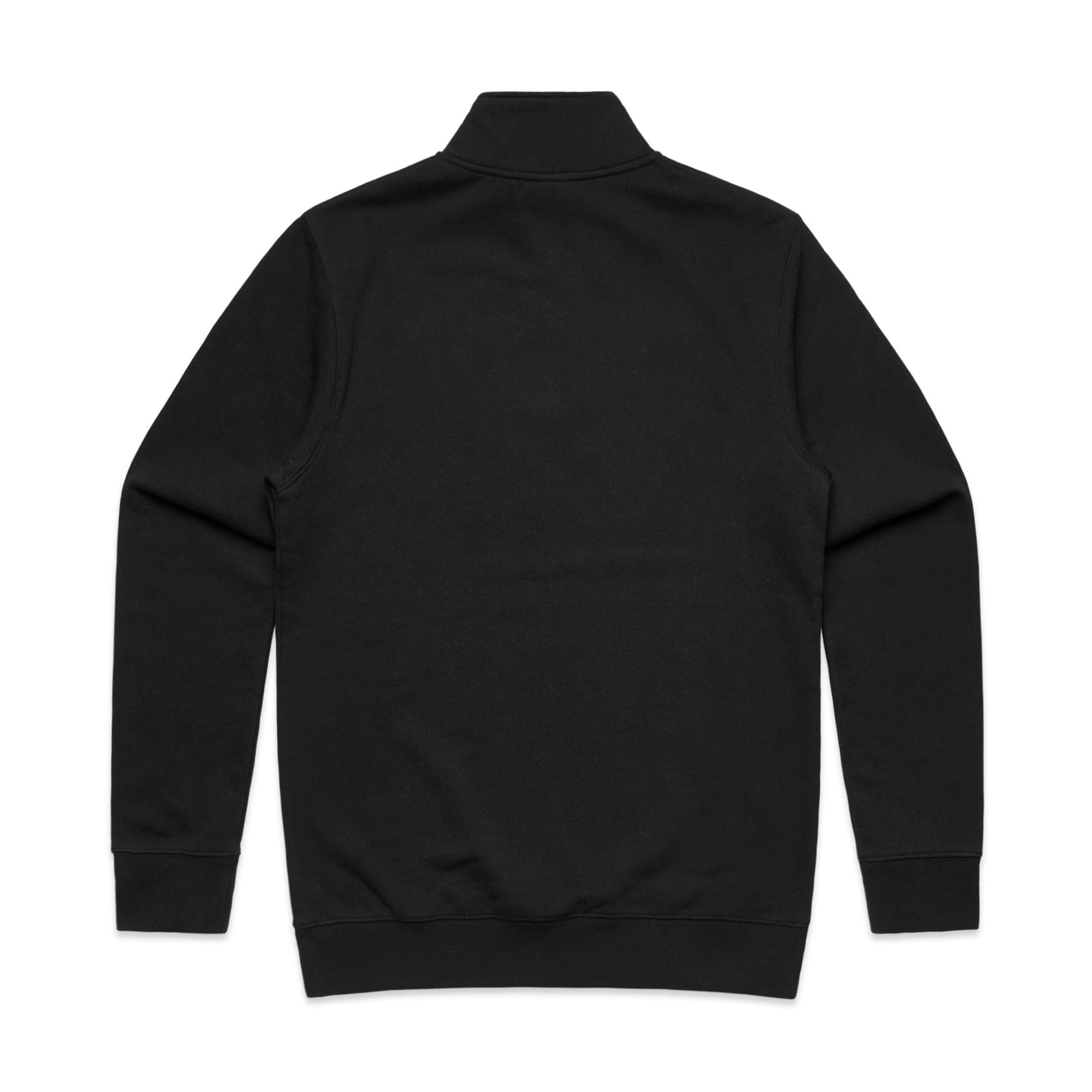 AS Colour Stencil Half Zip Crew 5125 - 5125 Half Zip Crew Black Back - Custom Printed - Print Blanc