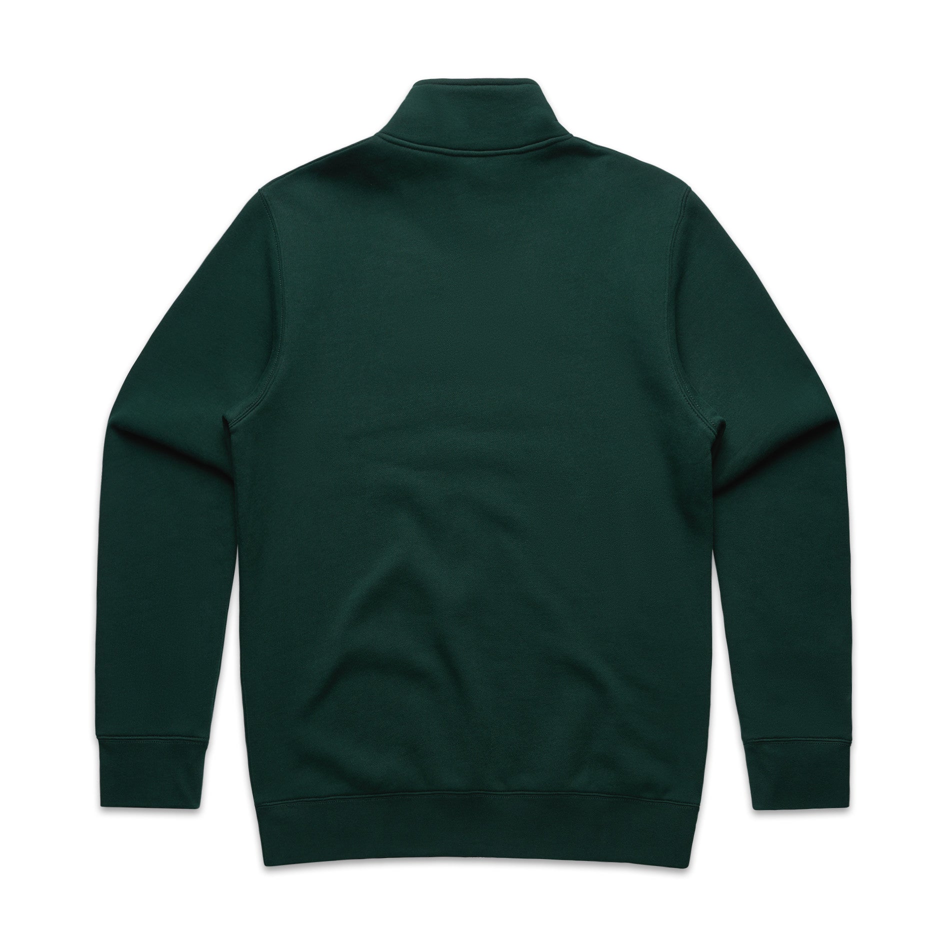 AS Colour Stencil Half Zip Crew 5125 - 5125 Half Zip Crew Pine Green Back - Custom Printed - Print Blanc