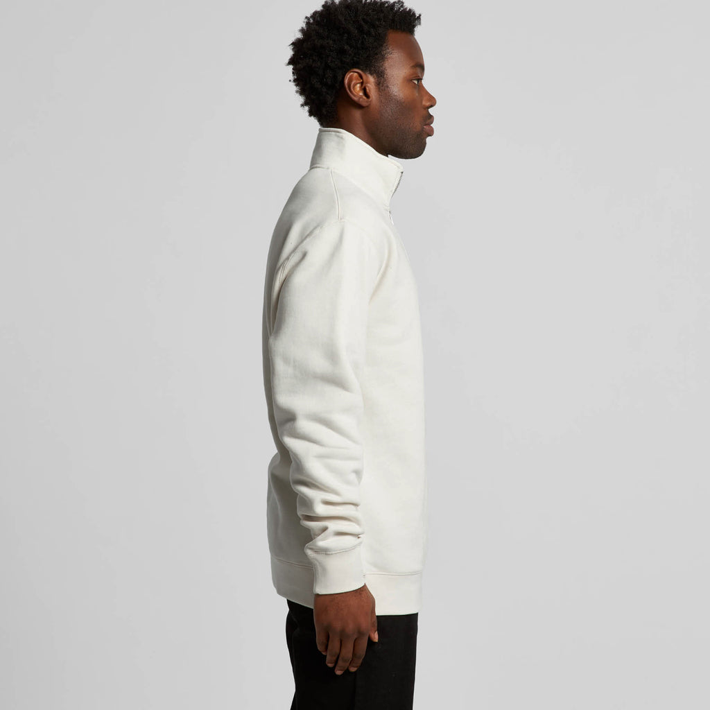 AS Colour Stencil Half Zip Crew 5125 - 5125 Half Zip Crew Side - Custom Printed - Print Blanc