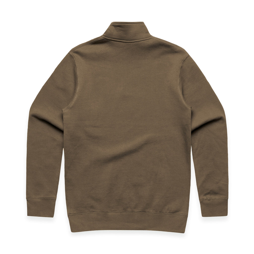 AS Colour Stencil Half Zip Crew 5125 - 5125 Half Zip Crew Walnut Back - Custom Printed - Print Blanc