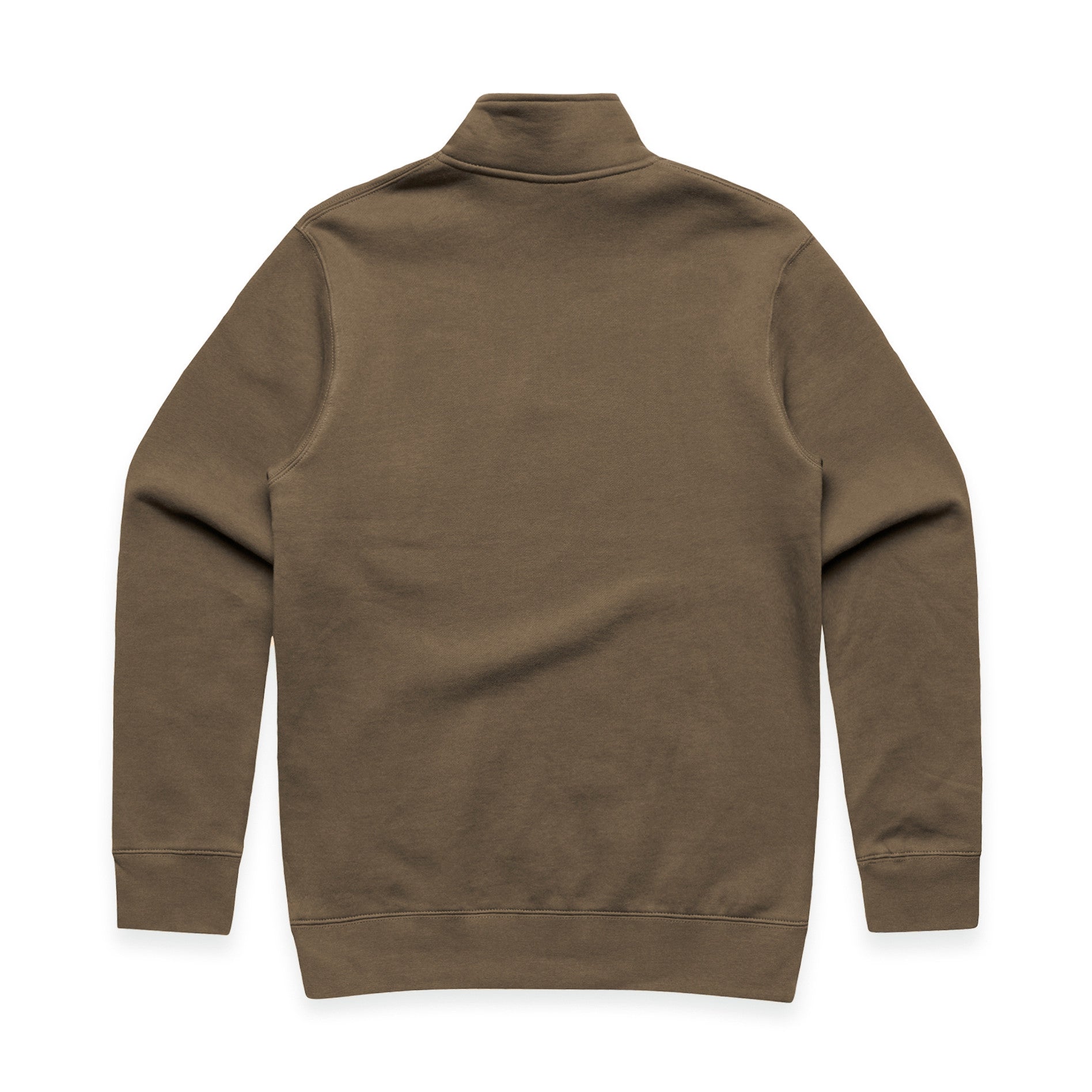 AS Colour Stencil Half Zip Crew 5125 - 5125 Half Zip Crew Walnut Back - Custom Printed - Print Blanc