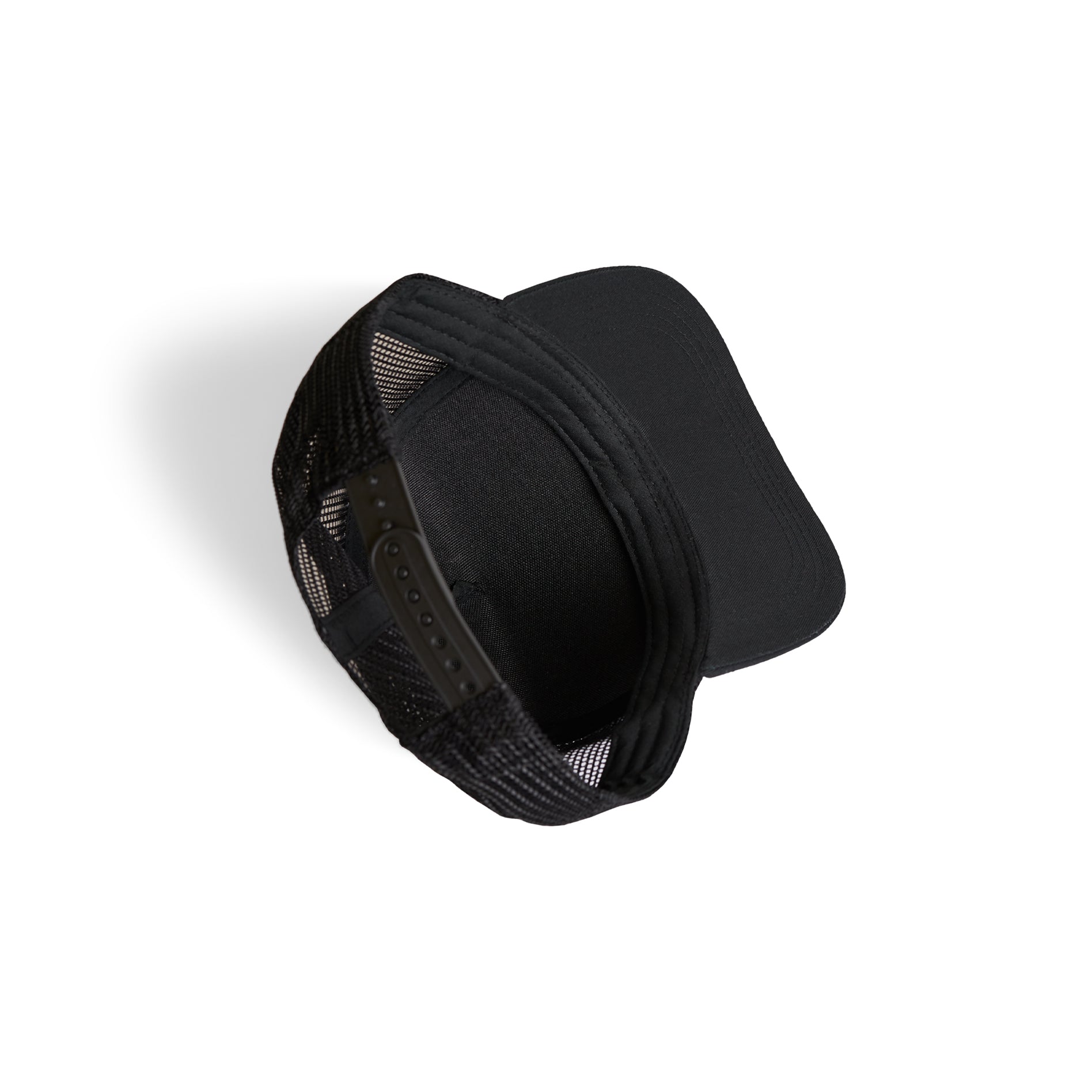 Ascolour Stock Trucker Cap 1108 Trucker Cap Black Inside Side - Custom Printed - Print Blanc
