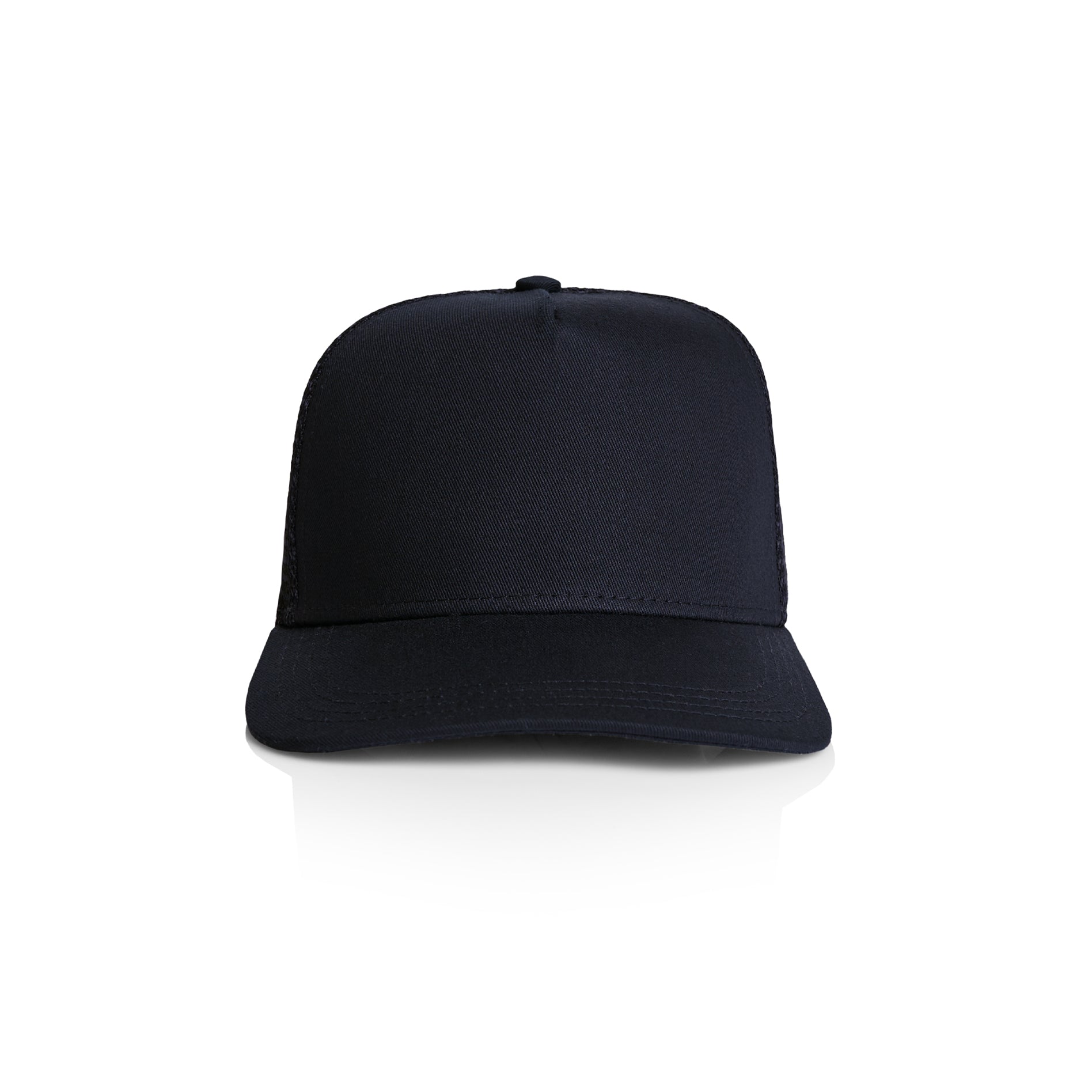 Ascolour Stock Trucker Cap 1108 Trucker Cap Navy Front - Custom Printed - Print Blanc