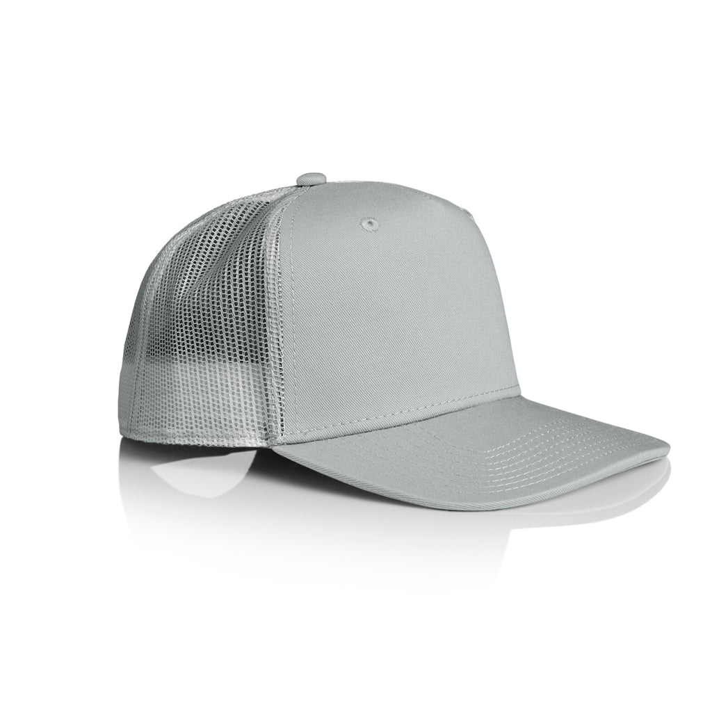 Ascolour Stock Trucker Cap 1108 Trucker Cap Smoke Side - Custom Printed - Print Blanc