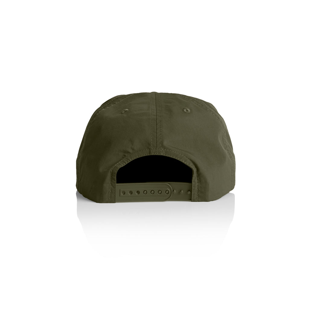 Ascolour Surf Cap 1114 Surf Cap Army Back - Custom Printed - Print Blanc