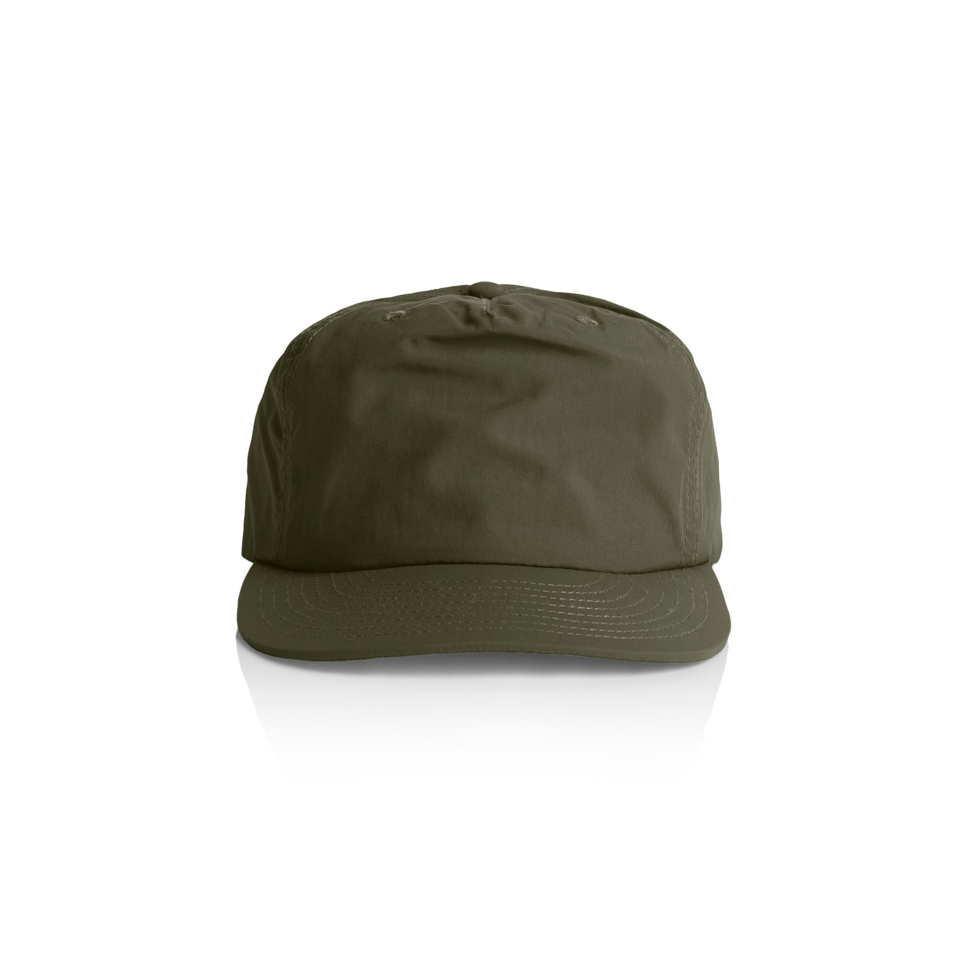 Ascolour Surf Cap 1114 Surf Cap Army Front - Custom Printed - Print Blanc