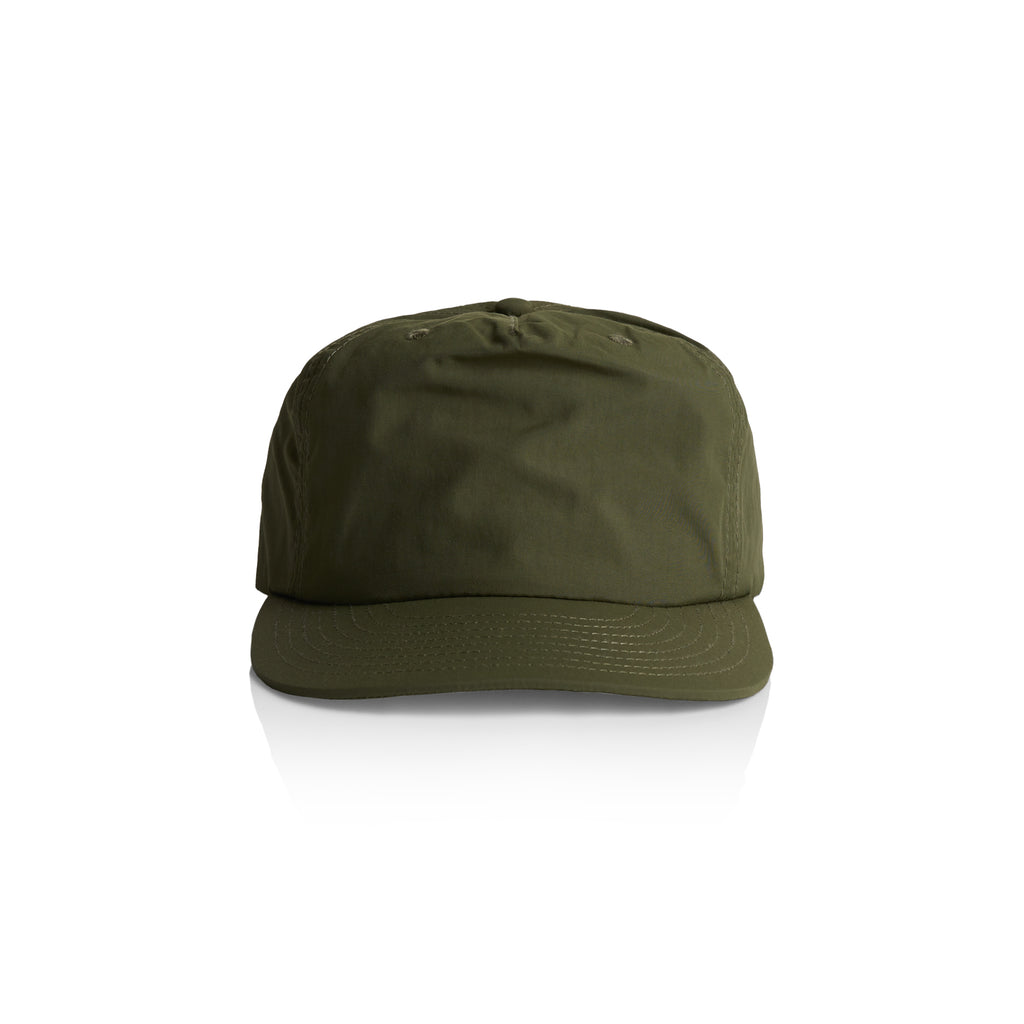 Ascolour Surf Cap 1114 Surf Cap Army Front - Custom Printed - Print Blanc