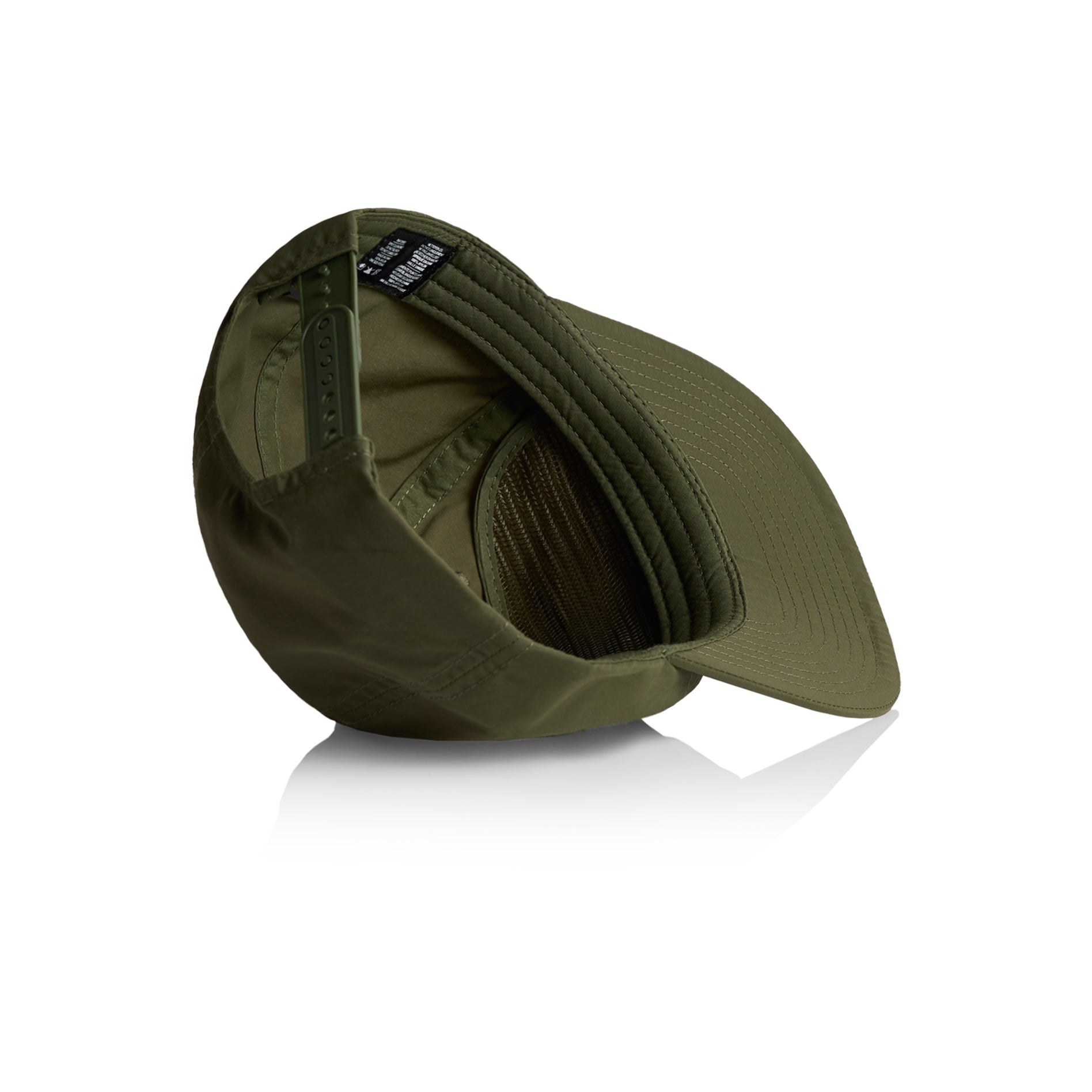 Ascolour Surf Cap 1114 Surf Cap Army Inside Side - Custom Printed - Print Blanc