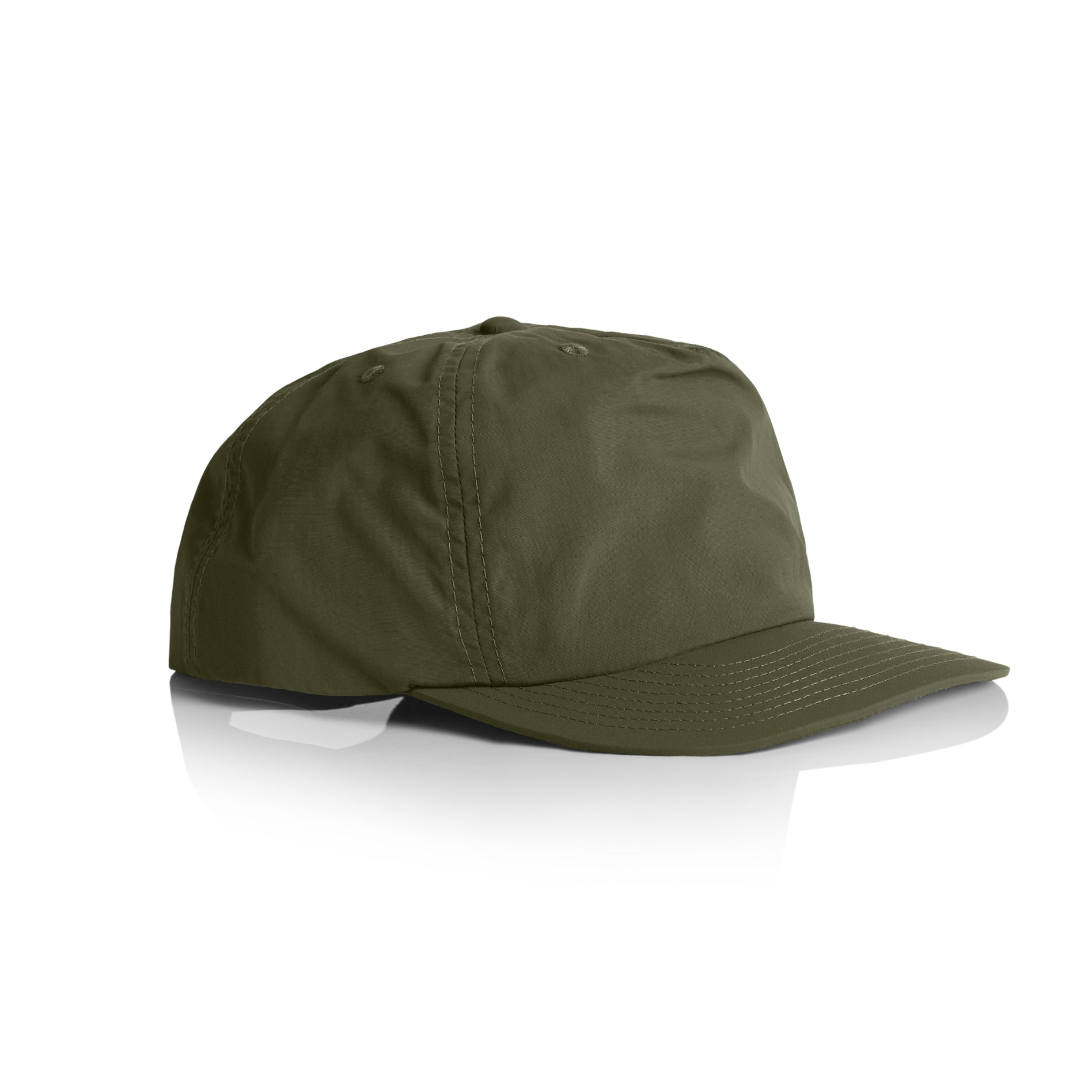 Ascolour Surf Cap 1114 Surf Cap Army Side - Custom Printed - Print Blanc