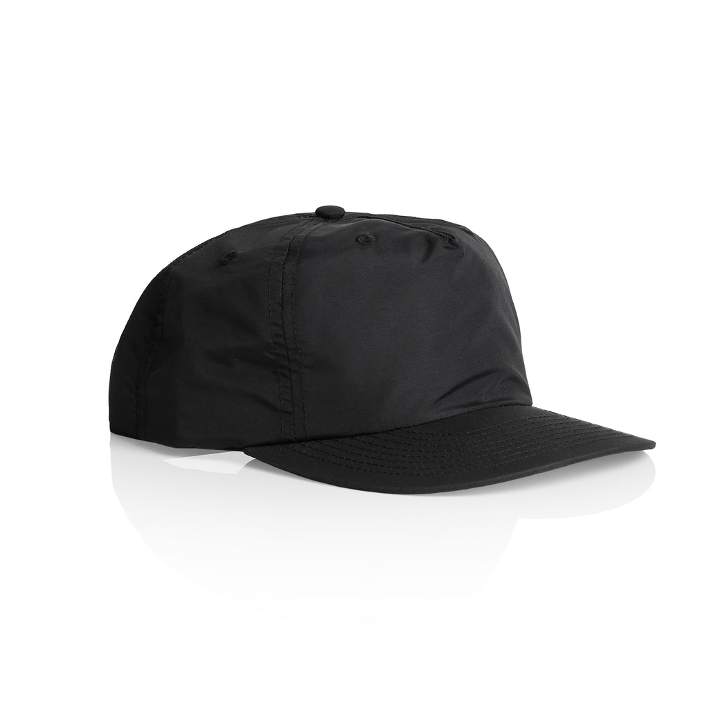 Ascolour Surf Cap 1114 Surf Cap Black Front - Custom Printed - Print Blanc