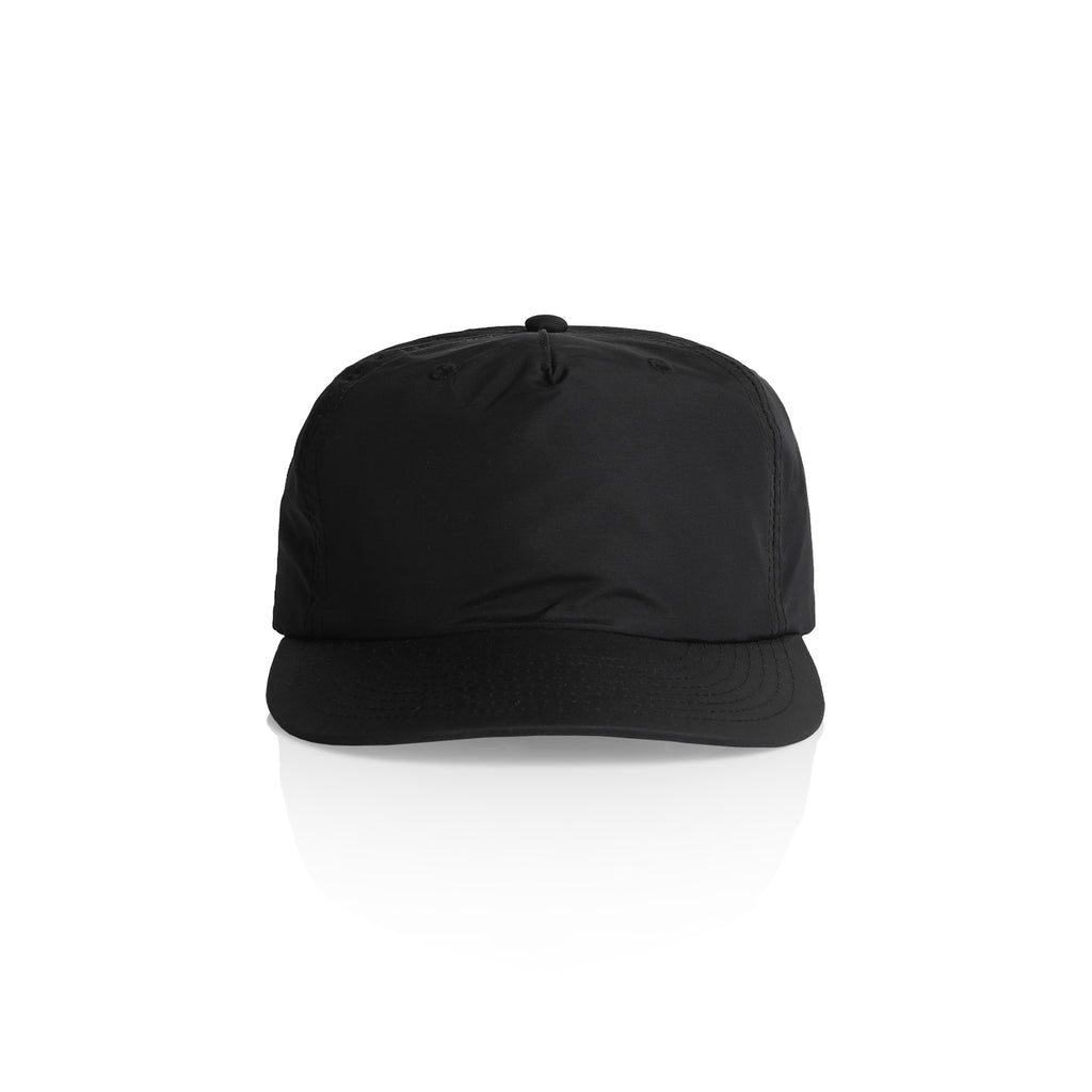 Ascolour Surf Cap 1114 Surf Cap Black Front - Custom Printed - Print Blanc