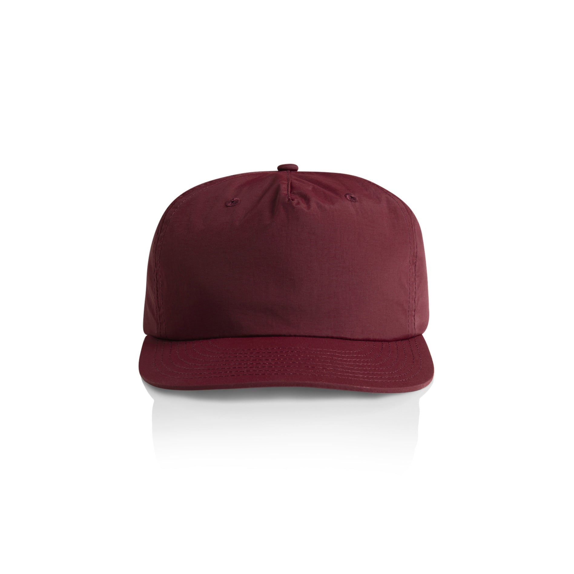 Ascolour Surf Cap 1114 Surf Cap Burgundy Front - Custom Printed - Print Blanc