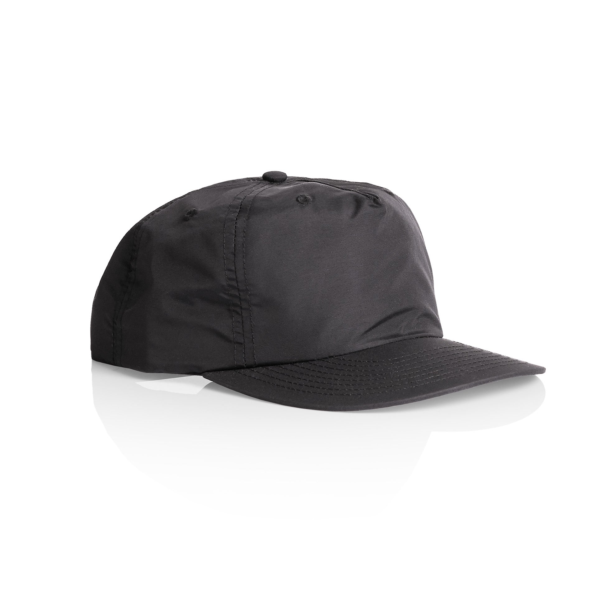 Ascolour Surf Cap 1114 Surf Cap Coal Turn Shopped Front - Custom Printed - Print Blanc